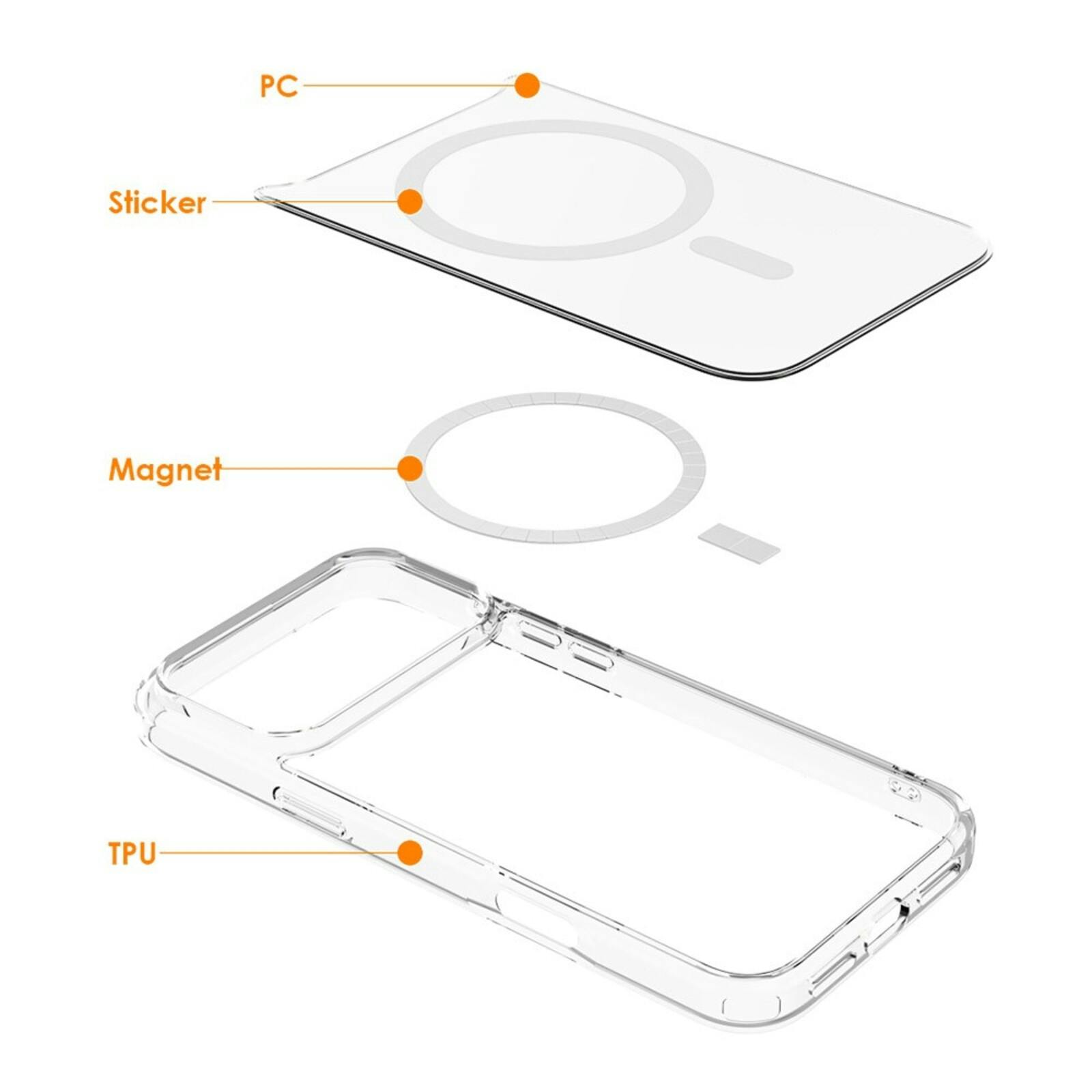 CaseBody Apple iPhone 17 Pro MagSafe Airbag Hoesje Transparant