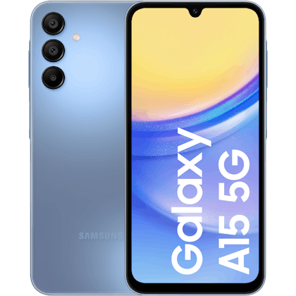 Samsung Galaxy A15 5G Blue - Voorkant & achterkant