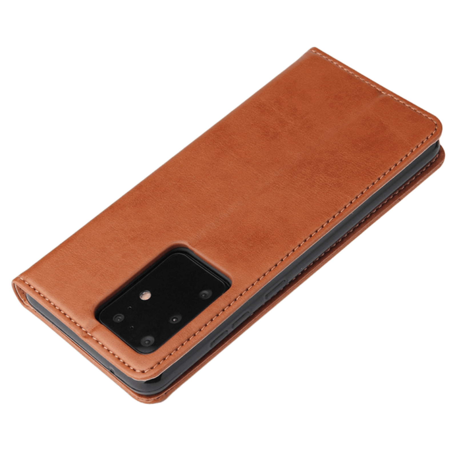 Fierre Shann Samsung Galaxy S20 Ultra Slim Wallet Hoesje Bruin