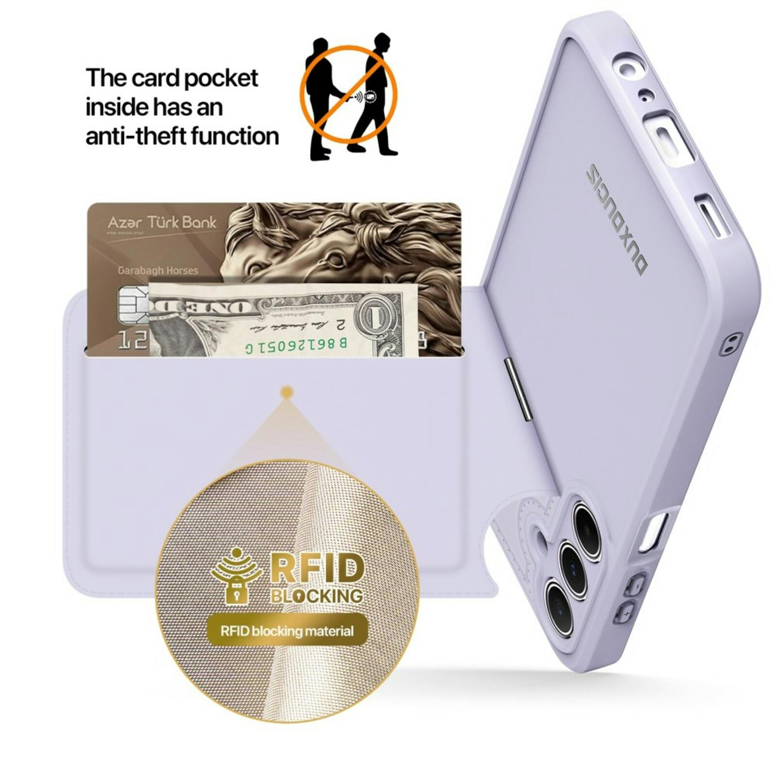 DUX DUCIS Samsung A15 Rafi Series Premium Beschermcase Paars