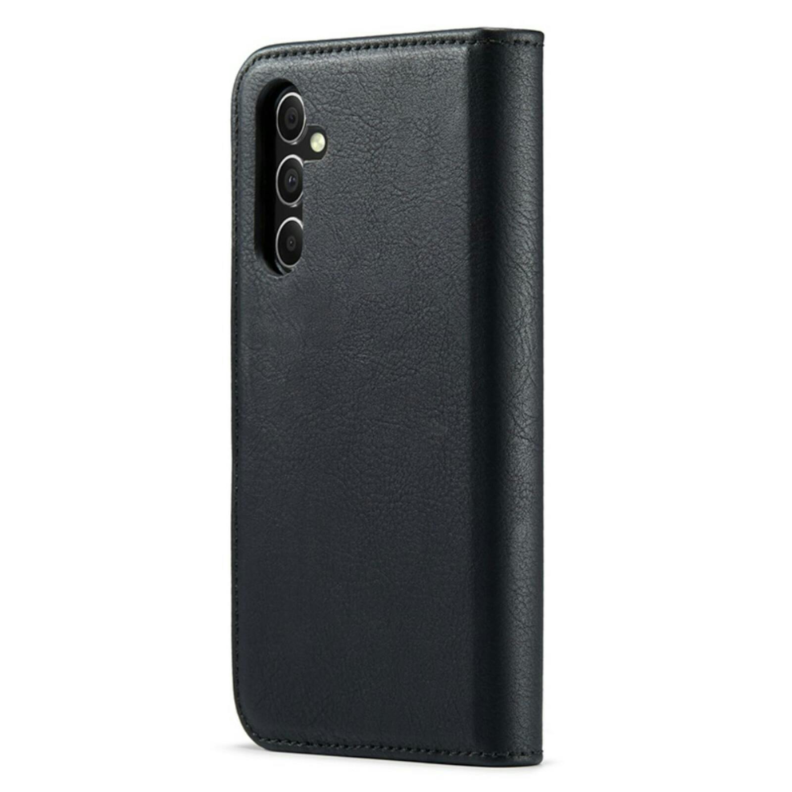 DG.MING Samsung S23 FE Lederen 2-in-1 Wallet en Hoesje Zwart