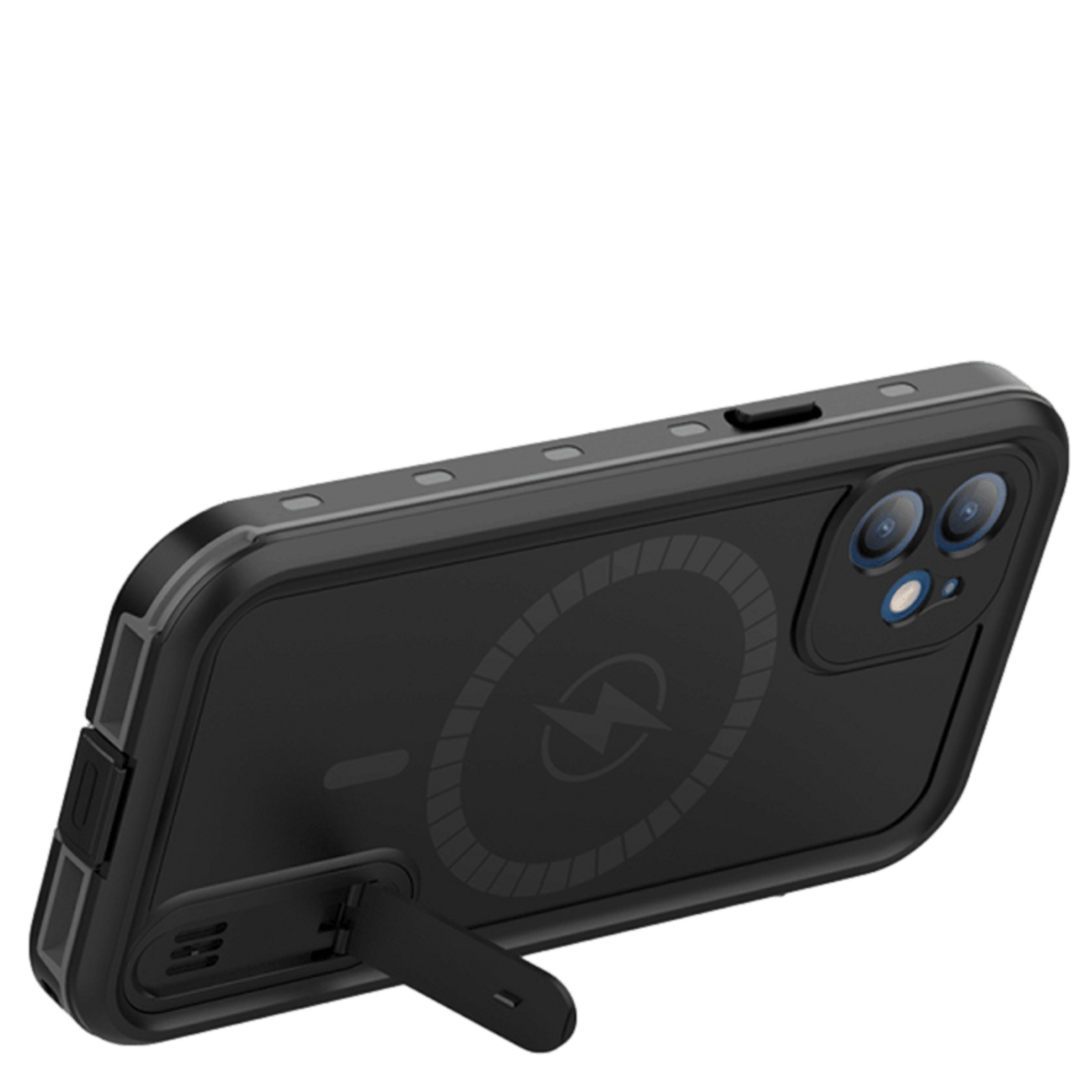 REDPEPPER iPhone 12 (Pro) Dot Pro Waterproof Beschermhoes Zwart