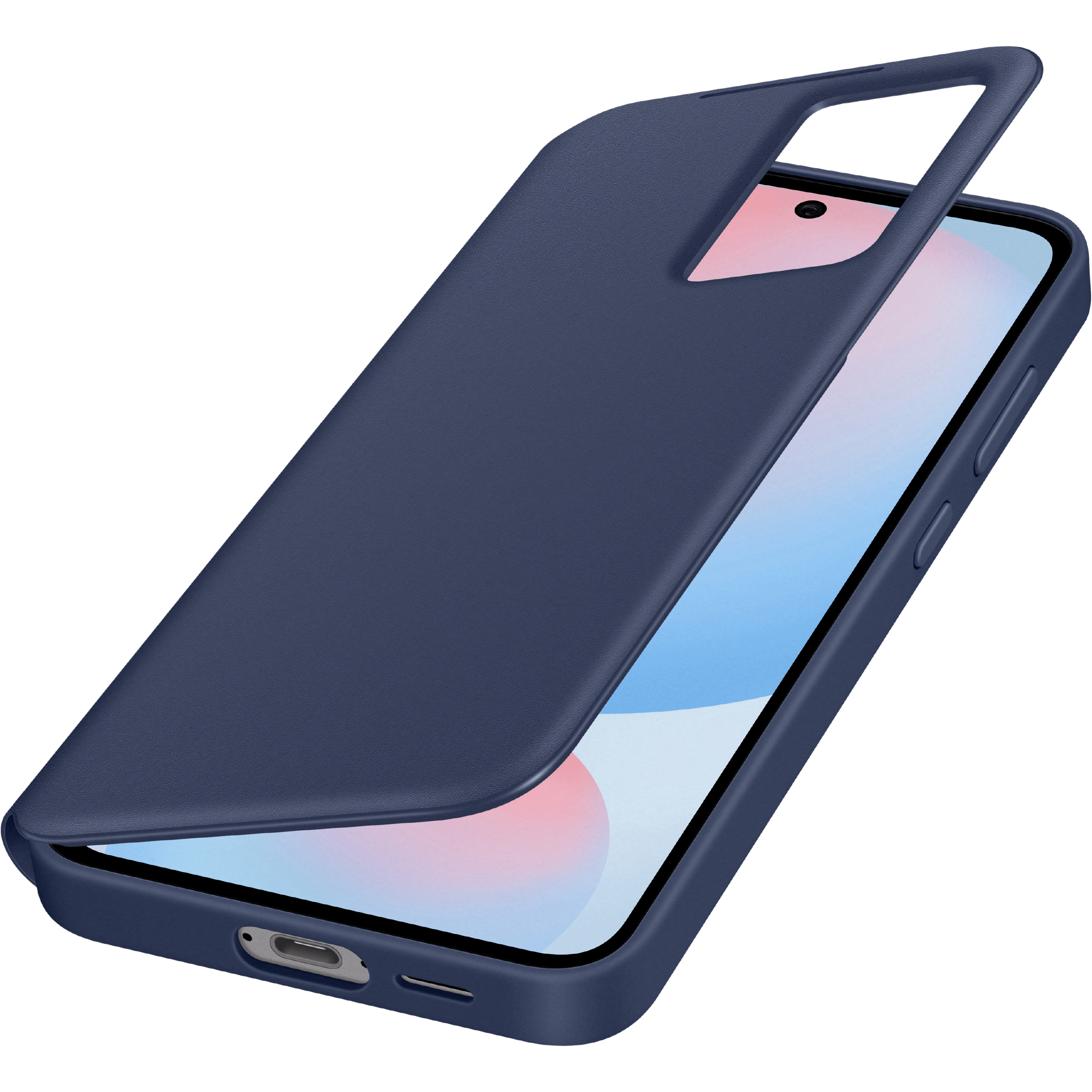 Samsung Galaxy S24 FE Smart View Wallet Hoesje Blauw