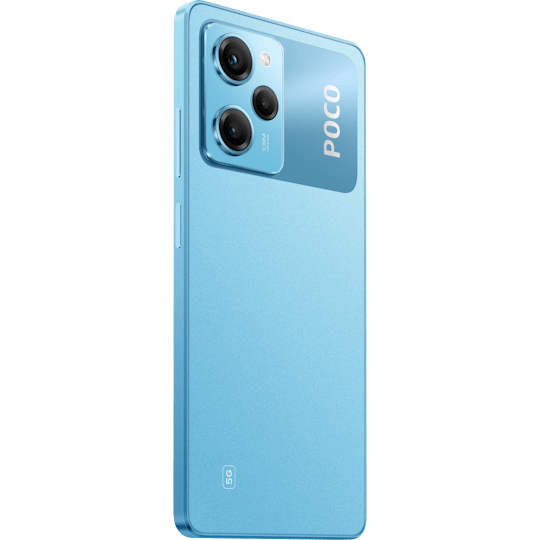 POCO X5 Pro 5G Blue - Aanzicht vanaf links