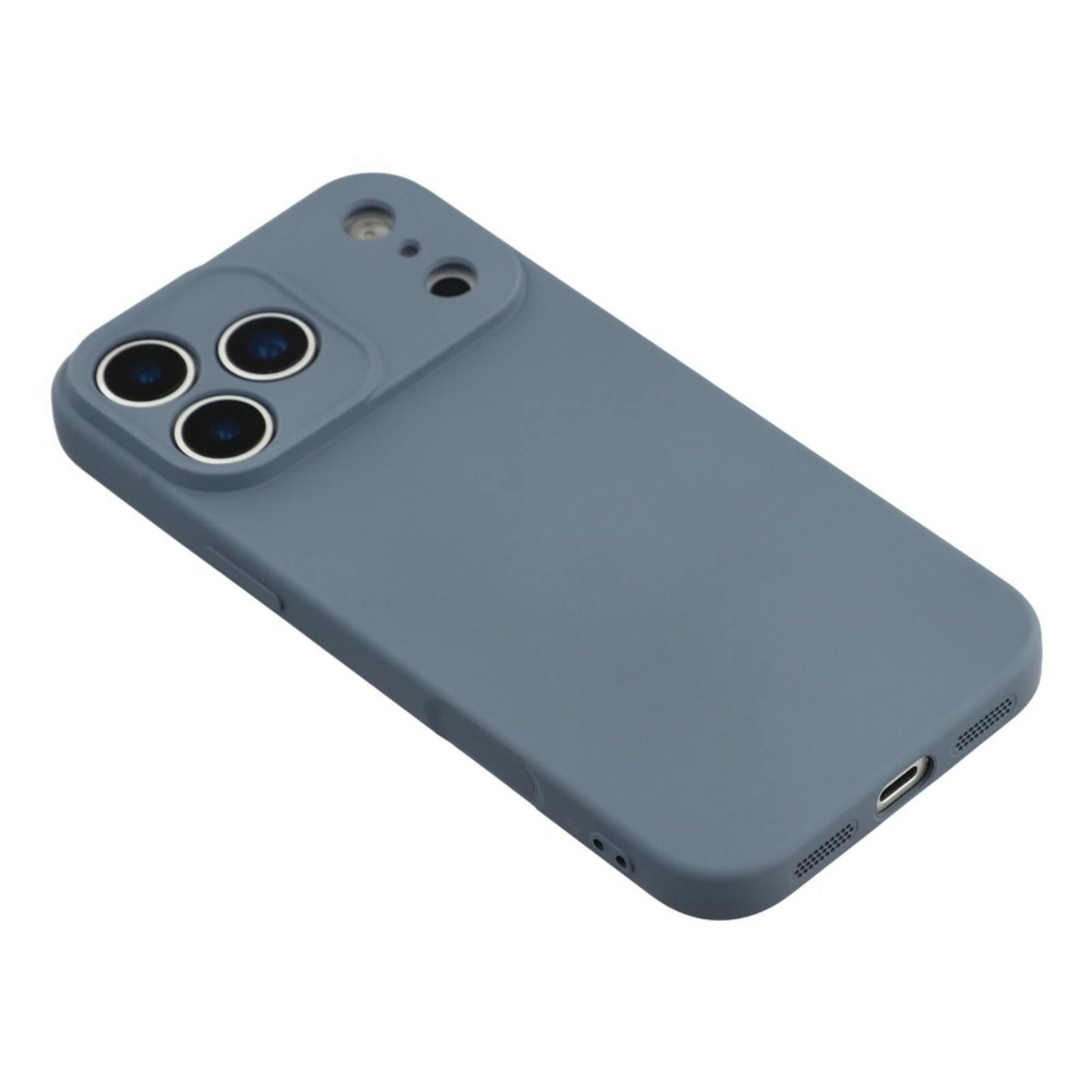 Mocaa Apple iPhone 17 Pro Lens Protection Hoesje Blauwgrijs