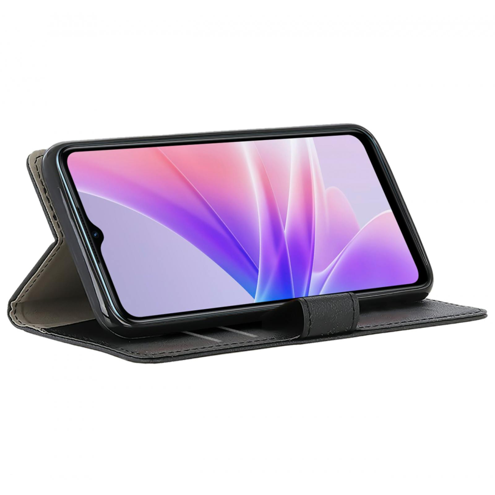 Just in Case OPPO A77 Portemonnee Hoesje Zwart