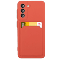 CaseBody Samsung Galaxy A14 Telefoonhoesje met Kaarthouder Rood