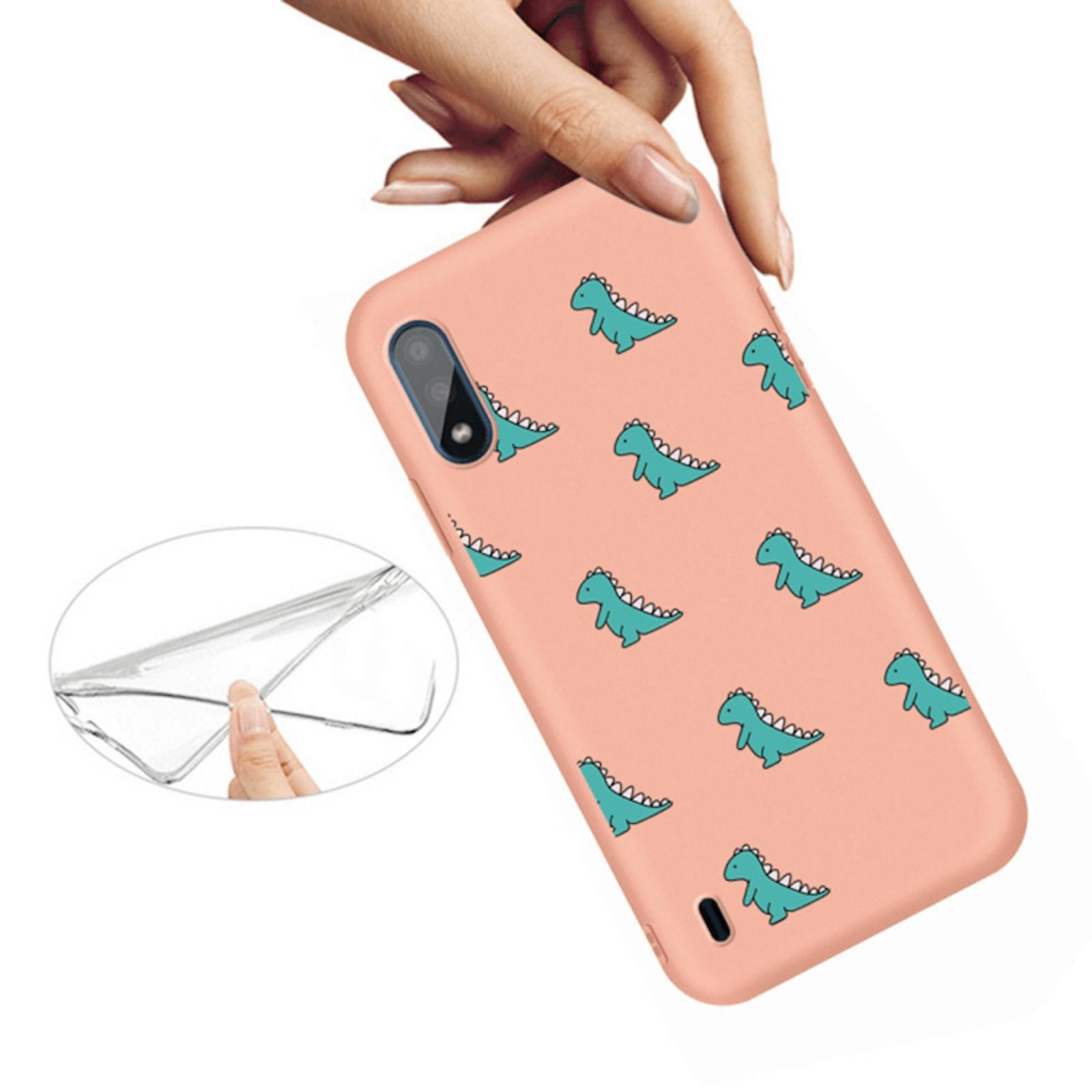 Mocaa Samsung Galaxy A10 Dino Case Orange