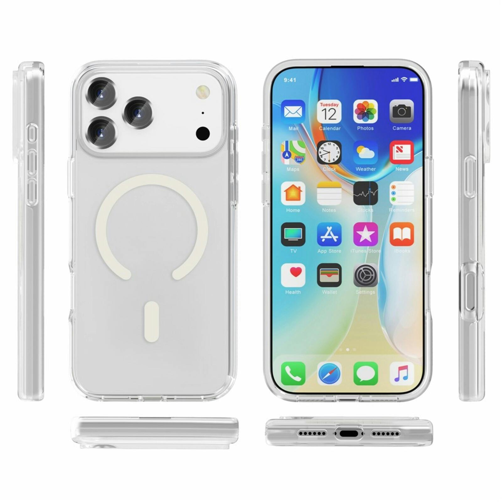 Mocaa Apple iPhone 17 Pro Max Slim Armor with MagSafe Transparant