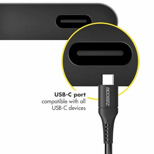 Accezz USB-A naar USB-C kabel 2m Black