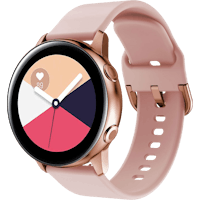 Swipez Galaxy Watch Siliconen Bandje Roségoud - Voorkant