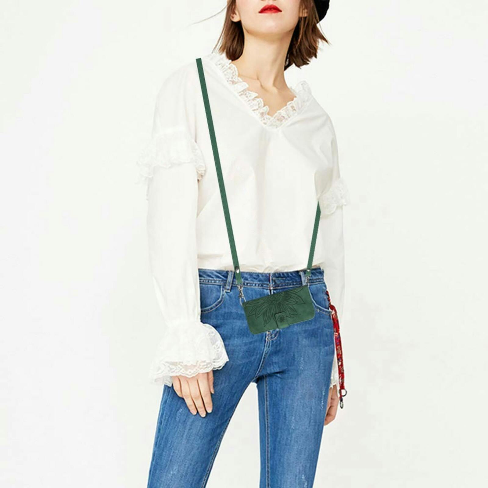 Mocaa Samsung Galaxy A16 Sunflower Bookcase met Koord Groen