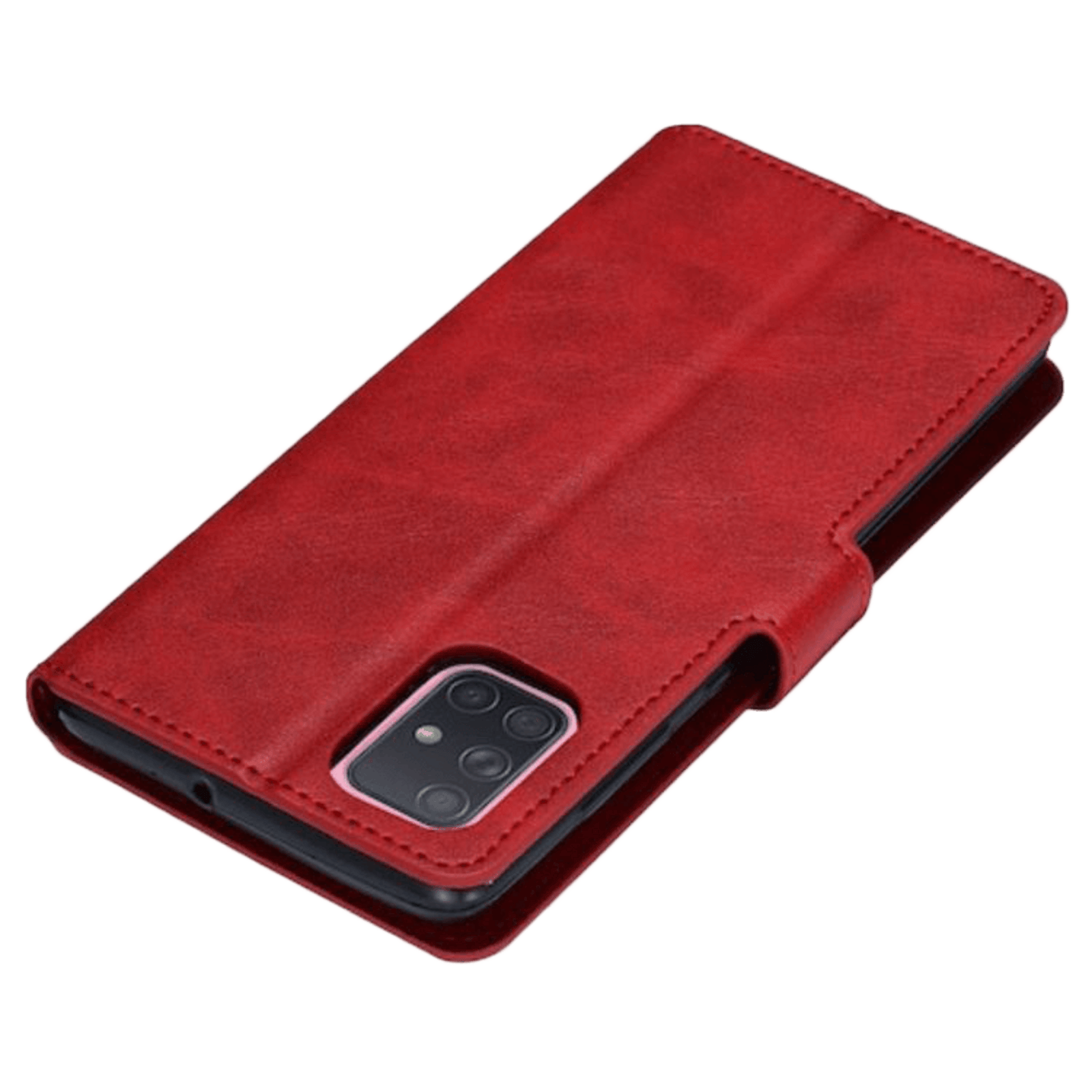 Mocaa Samsung Galaxy A71 Slim-Fit Boek Hoesje Rood