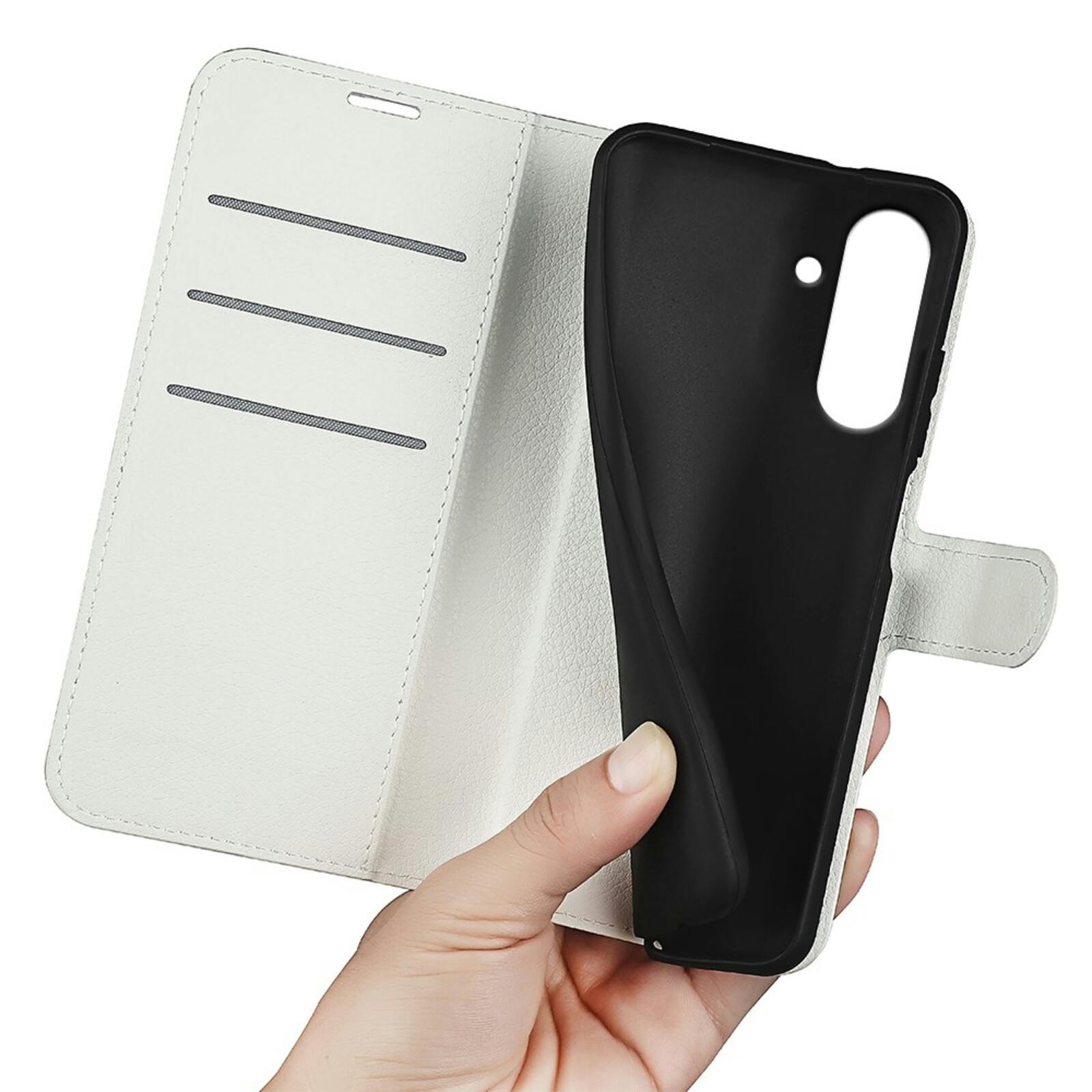 Comfycase Samsung Galaxy A36 Bookcase Hoesje Wit