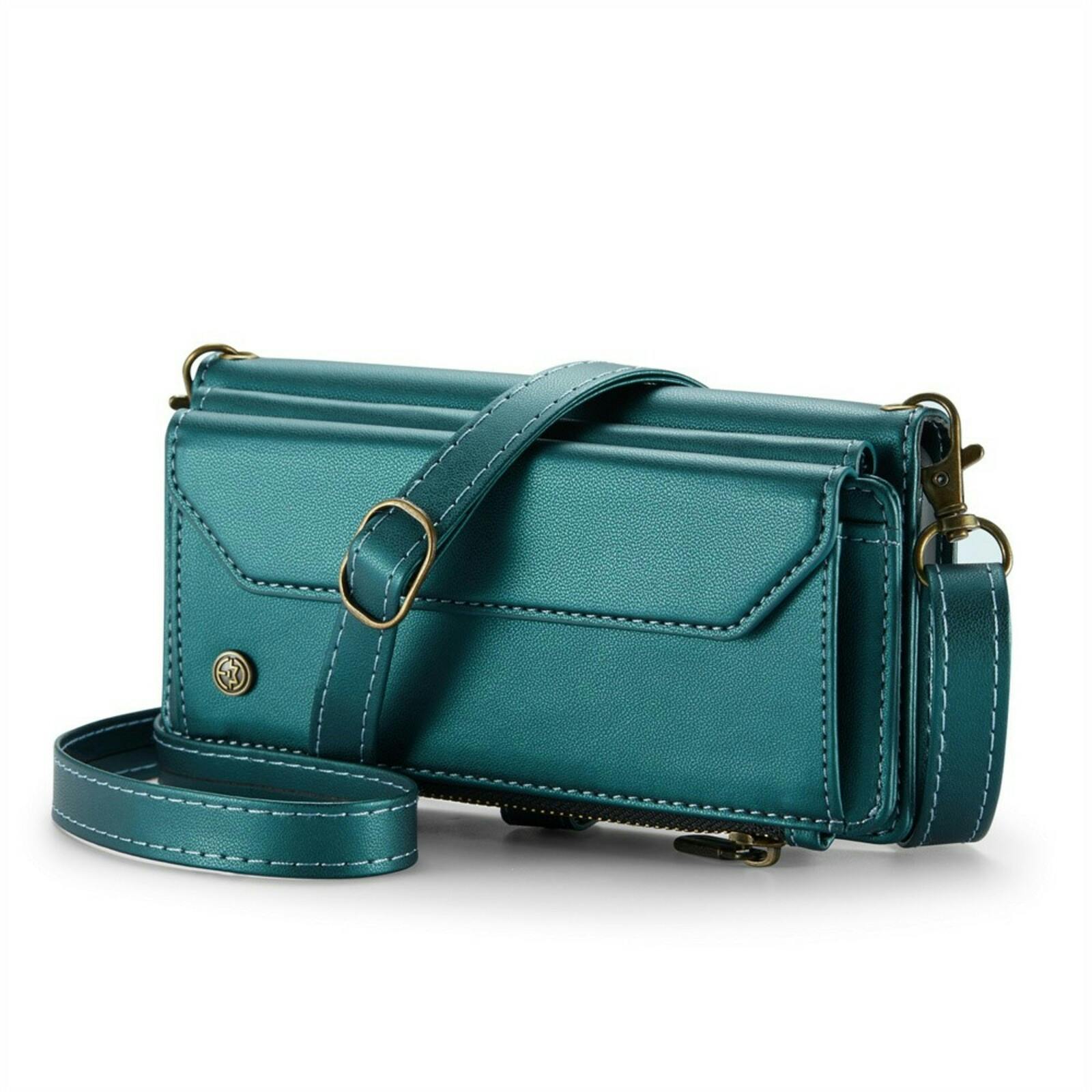 Caseme Samsung S23 FE Clutch Wallet met Koord Groen