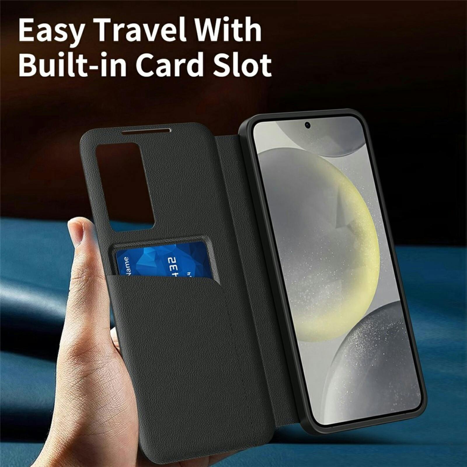 CaseBody Samsung Galaxy S26 Ultra Smart Cover Zwart