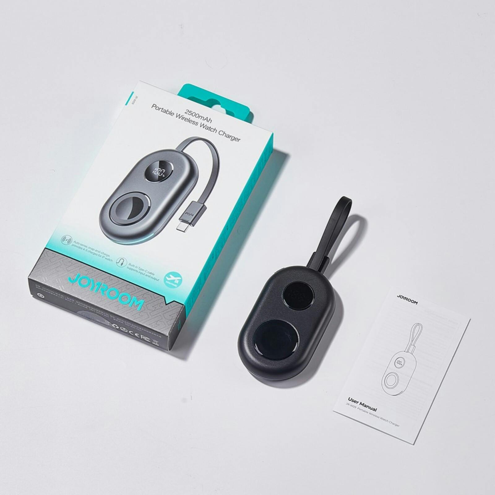 Joyroom 2.500 mAh Wireless Apple Watch Charger Zwart