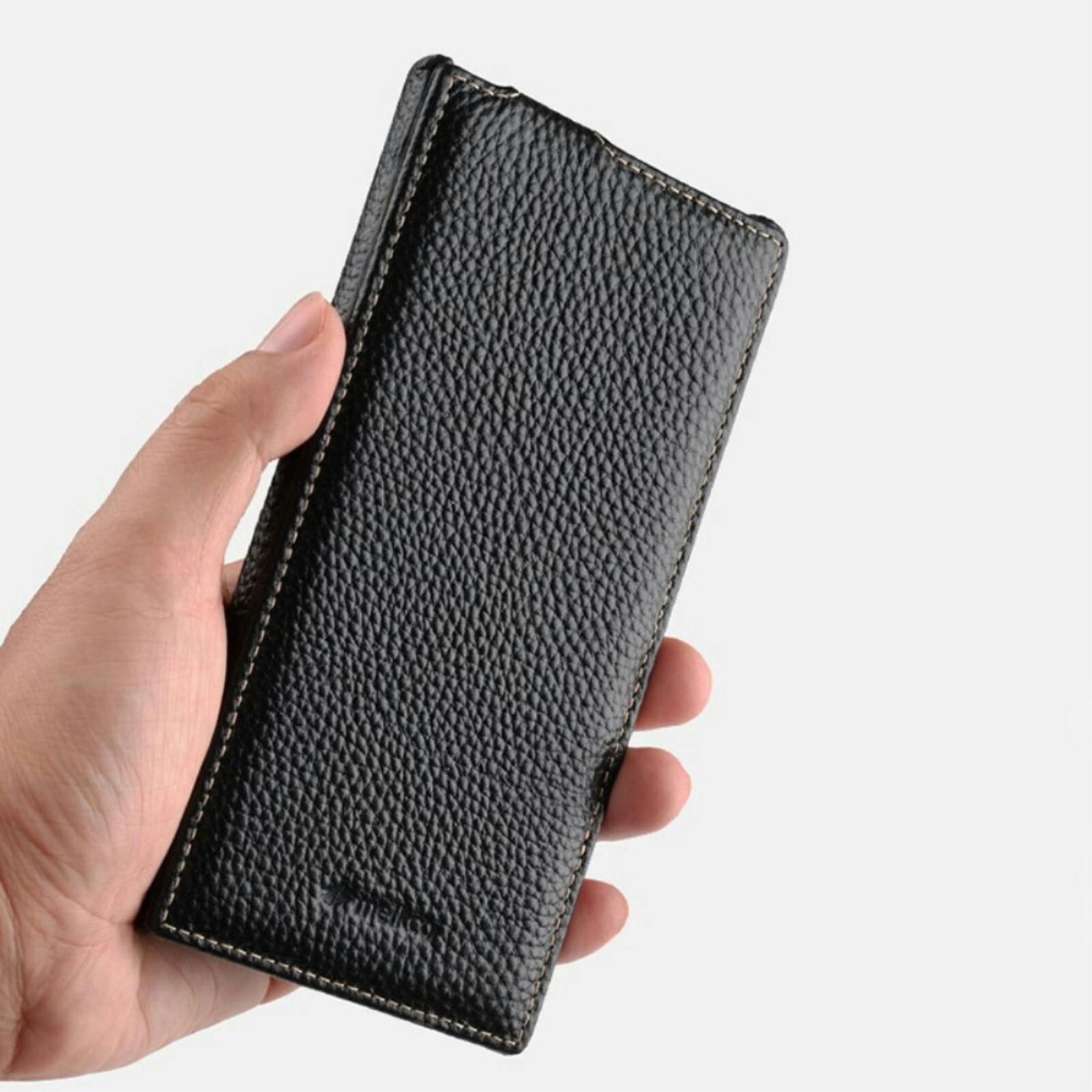 Melkco Samsung Galaxy S24 Ultra Leather Flip Case Zwart