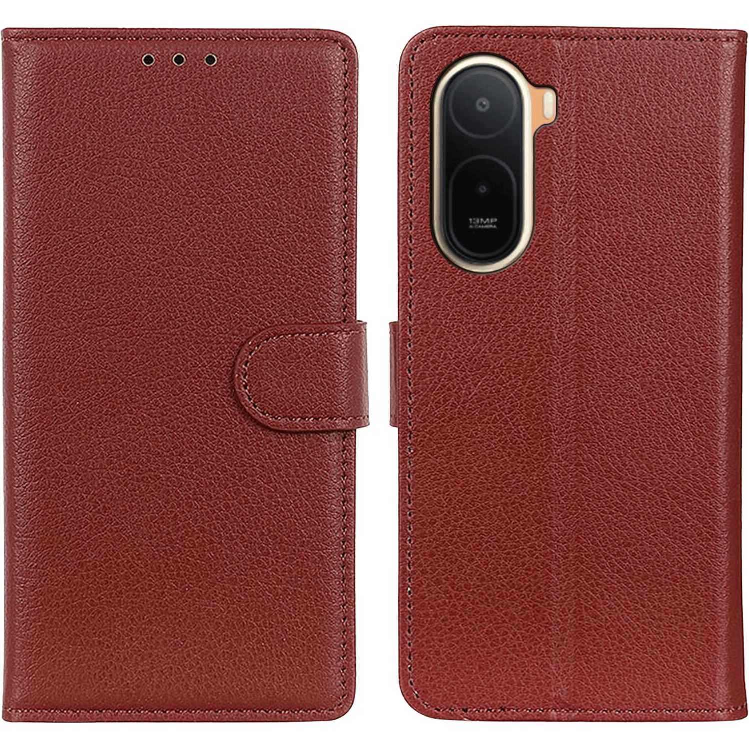 Comfycase Xiaomi Redmi A7 Pro Bookcase Hoesje Bruin