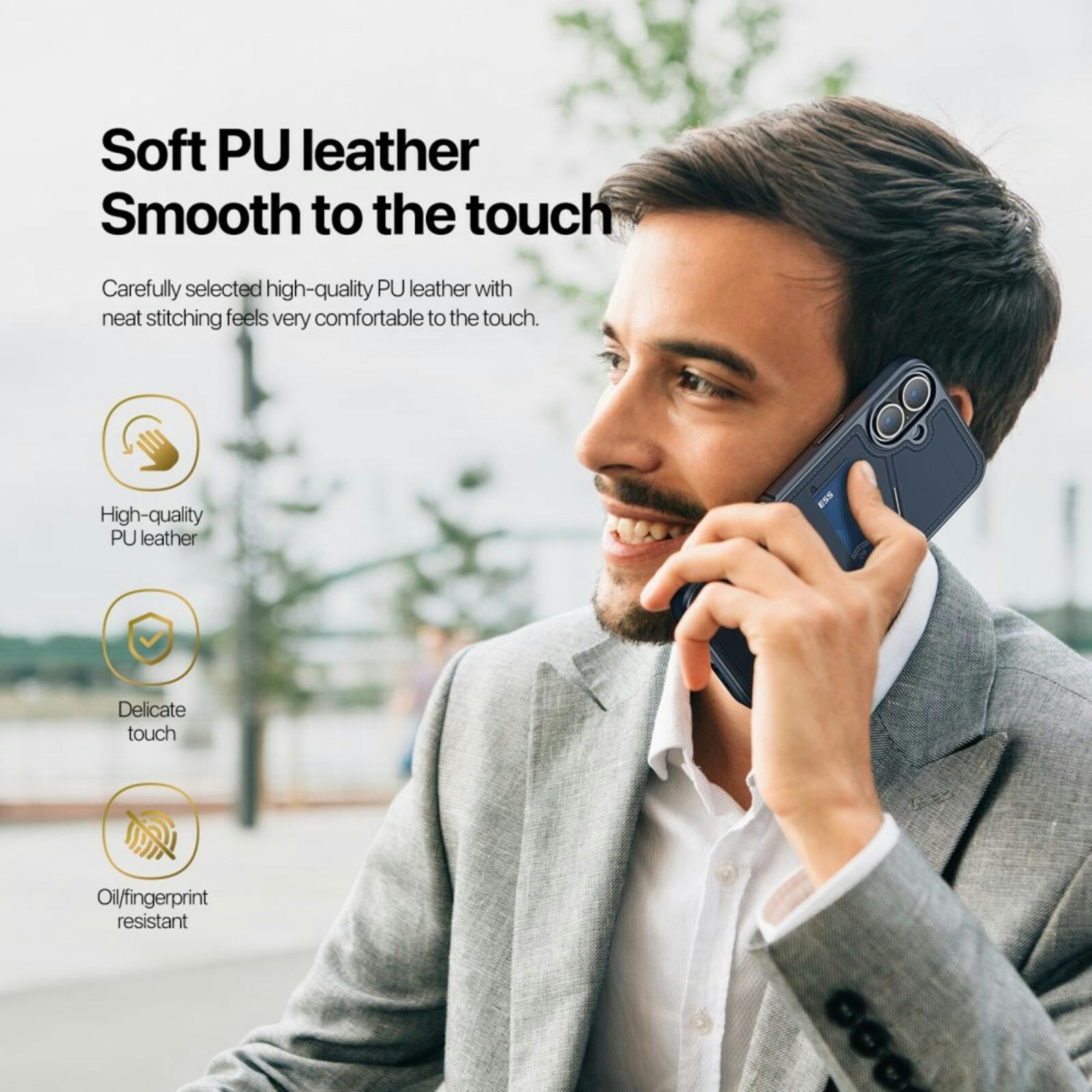 DUX DUCIS Apple iPhone 16 Plus Rafi Series Premium Beschermcase Blauw