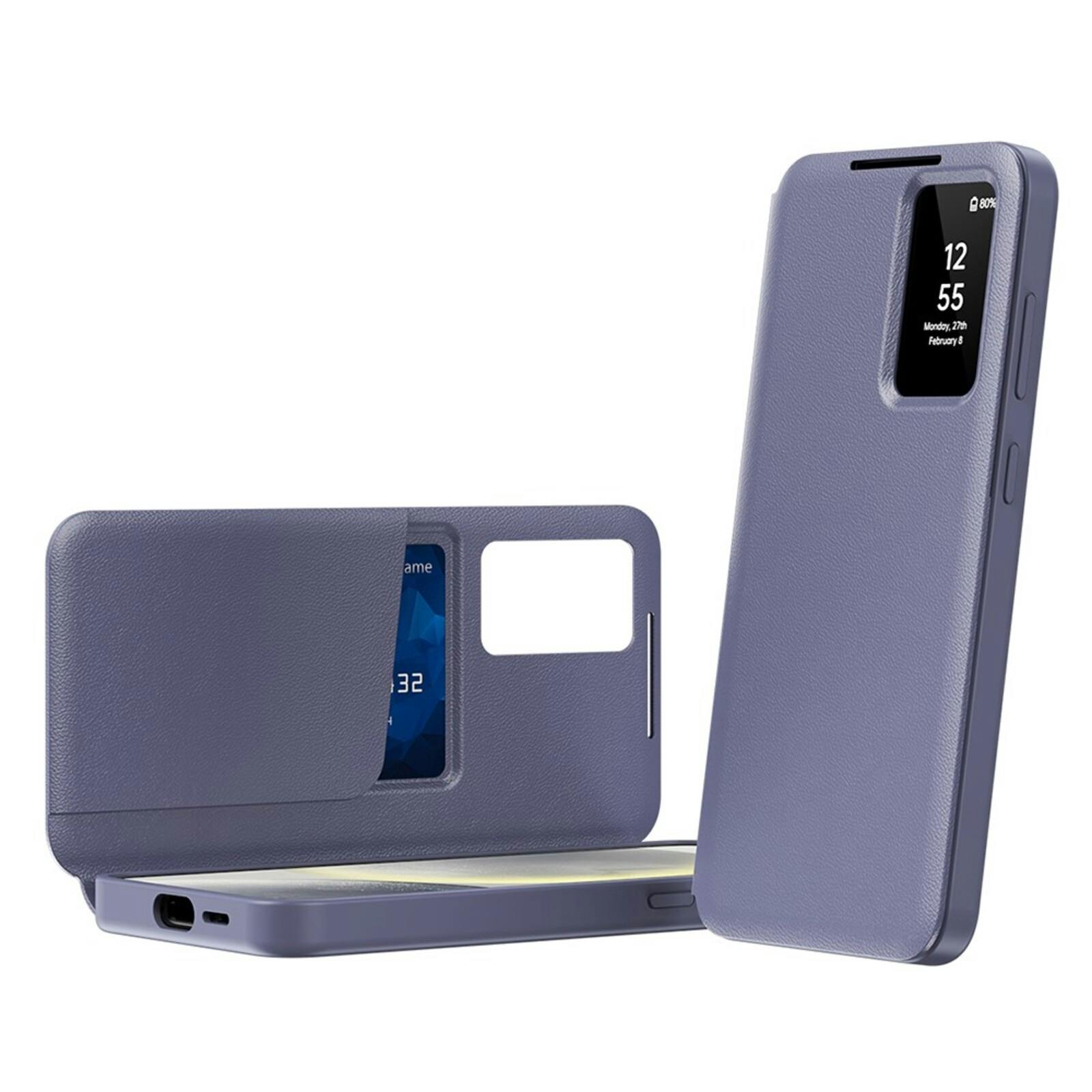 CaseBody Samsung Galaxy A55 Smart Cover Paars
