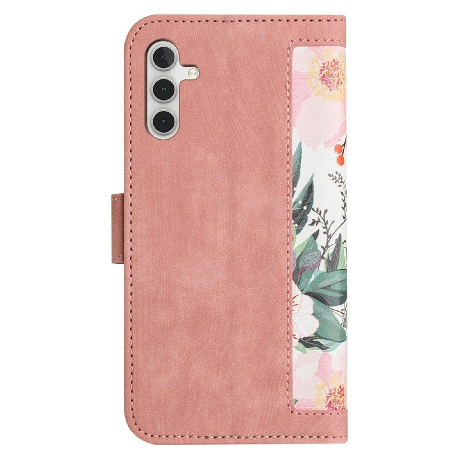 Mocaa Samsung Galaxy S26 Floral Series Bookcase Roze