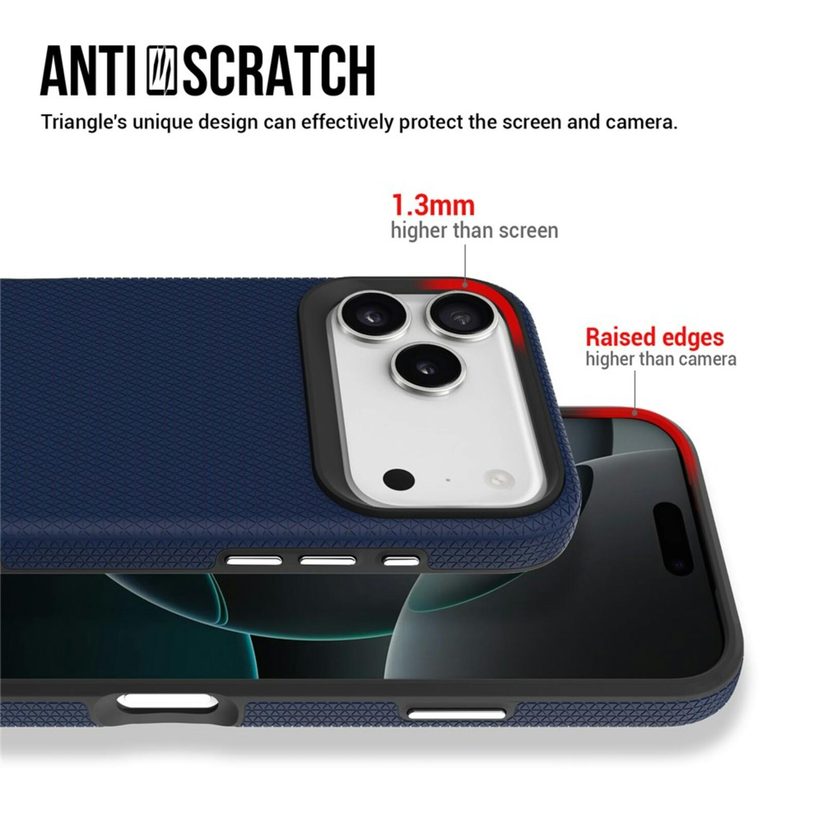 Mocaa Apple iPhone 17 Pro Max Rugged MagSafe Hoesje Blauw