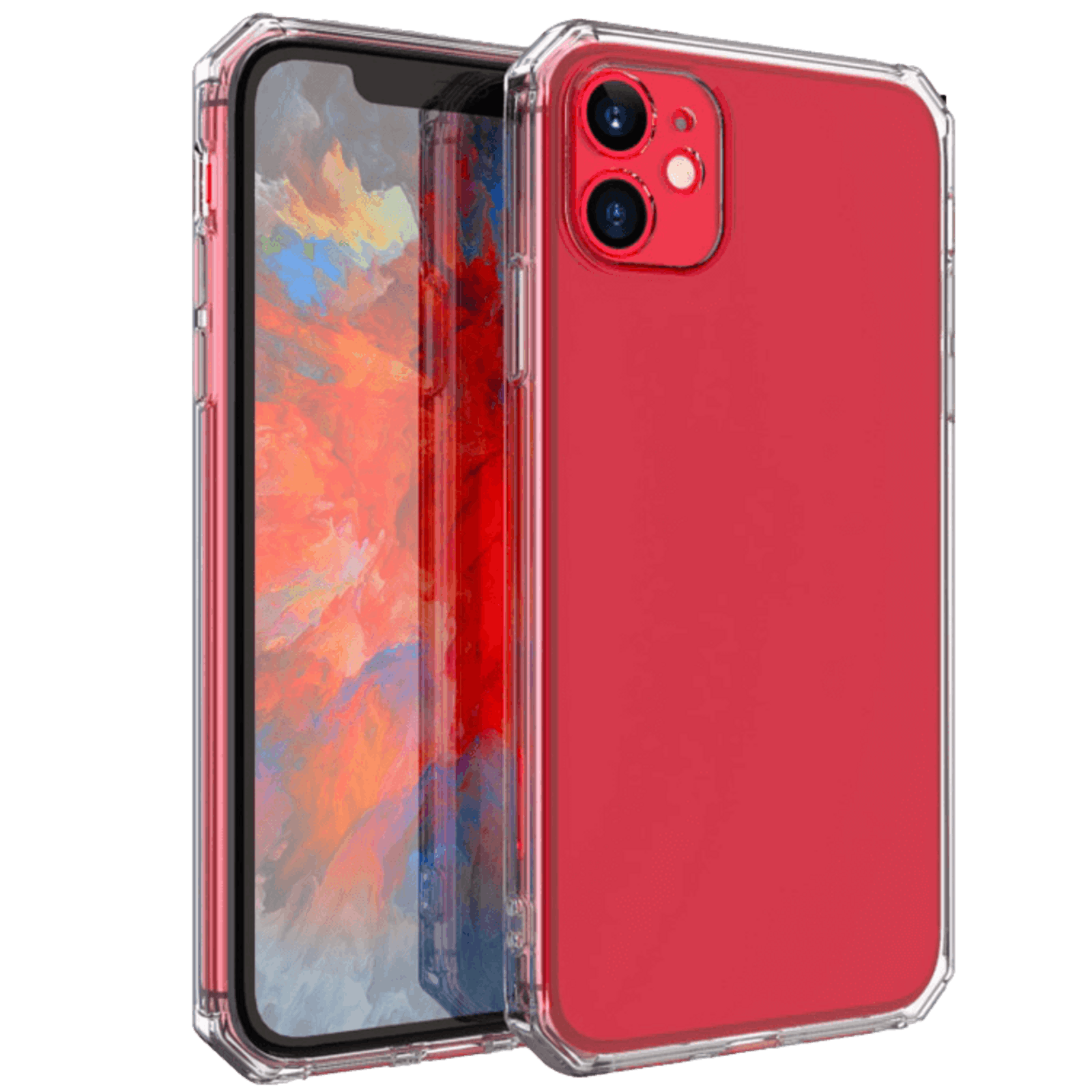 Fashion Iphone 12 Mini Naked Anti Shock Case Transparant