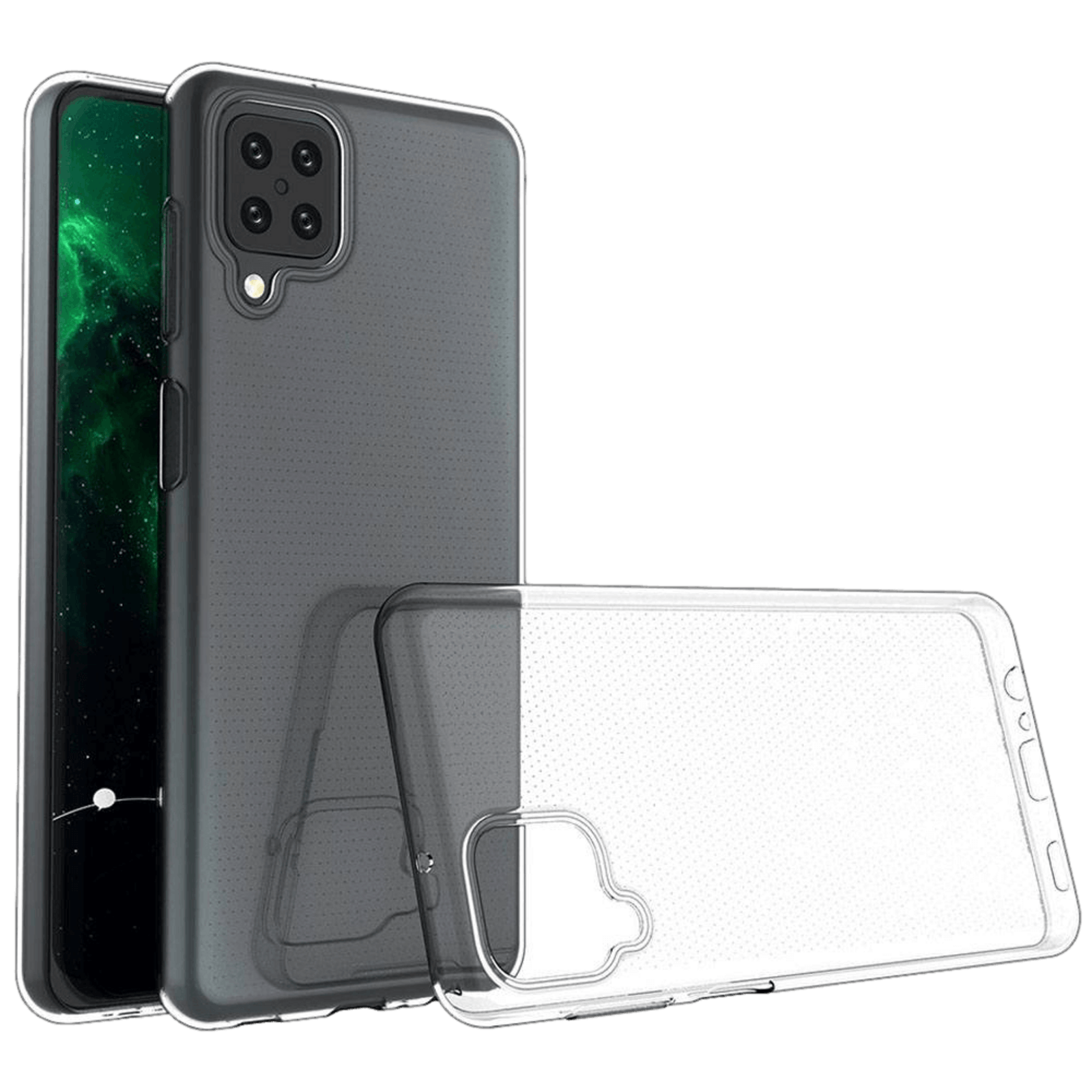 Mocaa Samsung Galaxy A12 Slank Telefoonhoesje Transparant