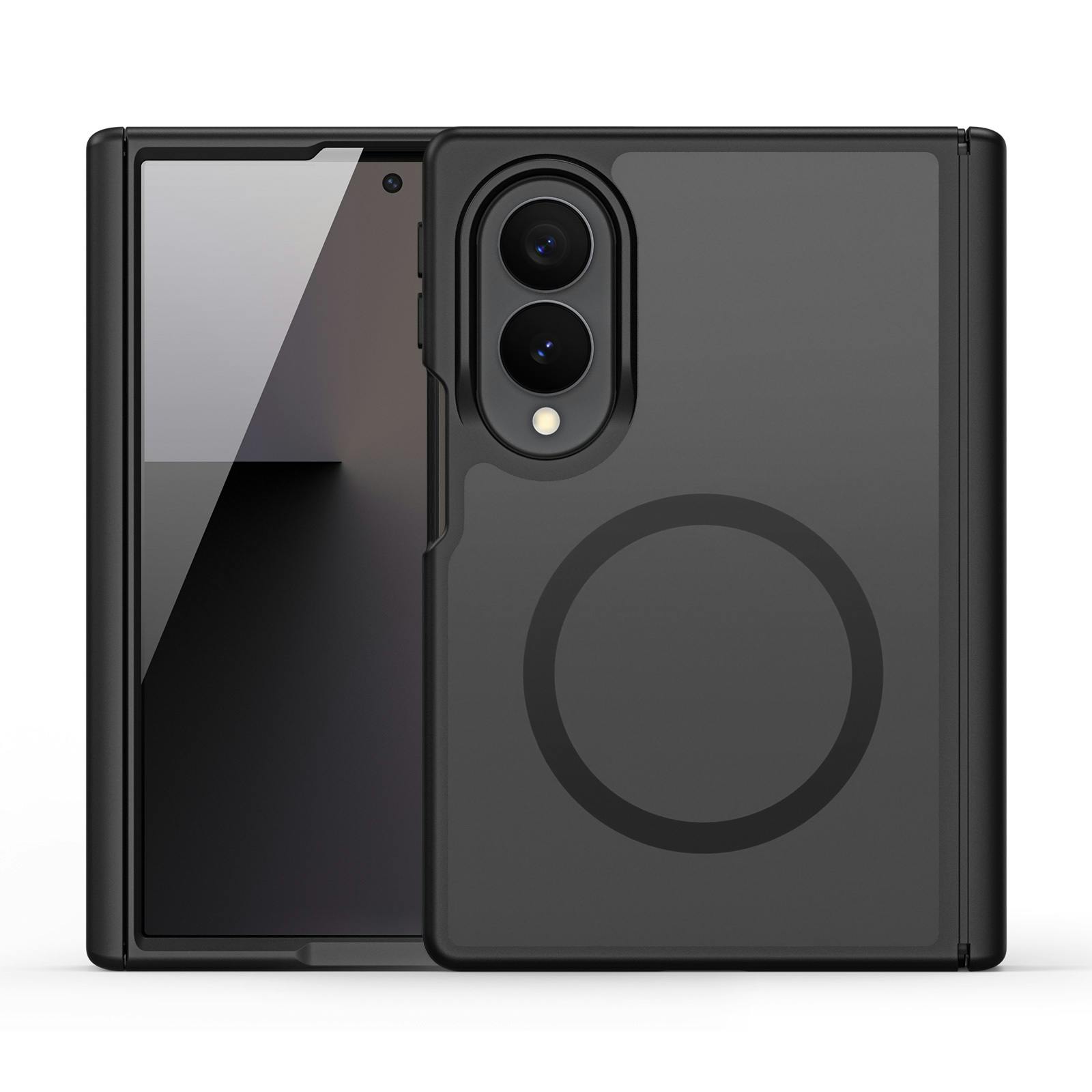 DUX DUCIS Samsung Galaxy Z Fold8 Wide Mat Qi2 Hoesje Zwart
