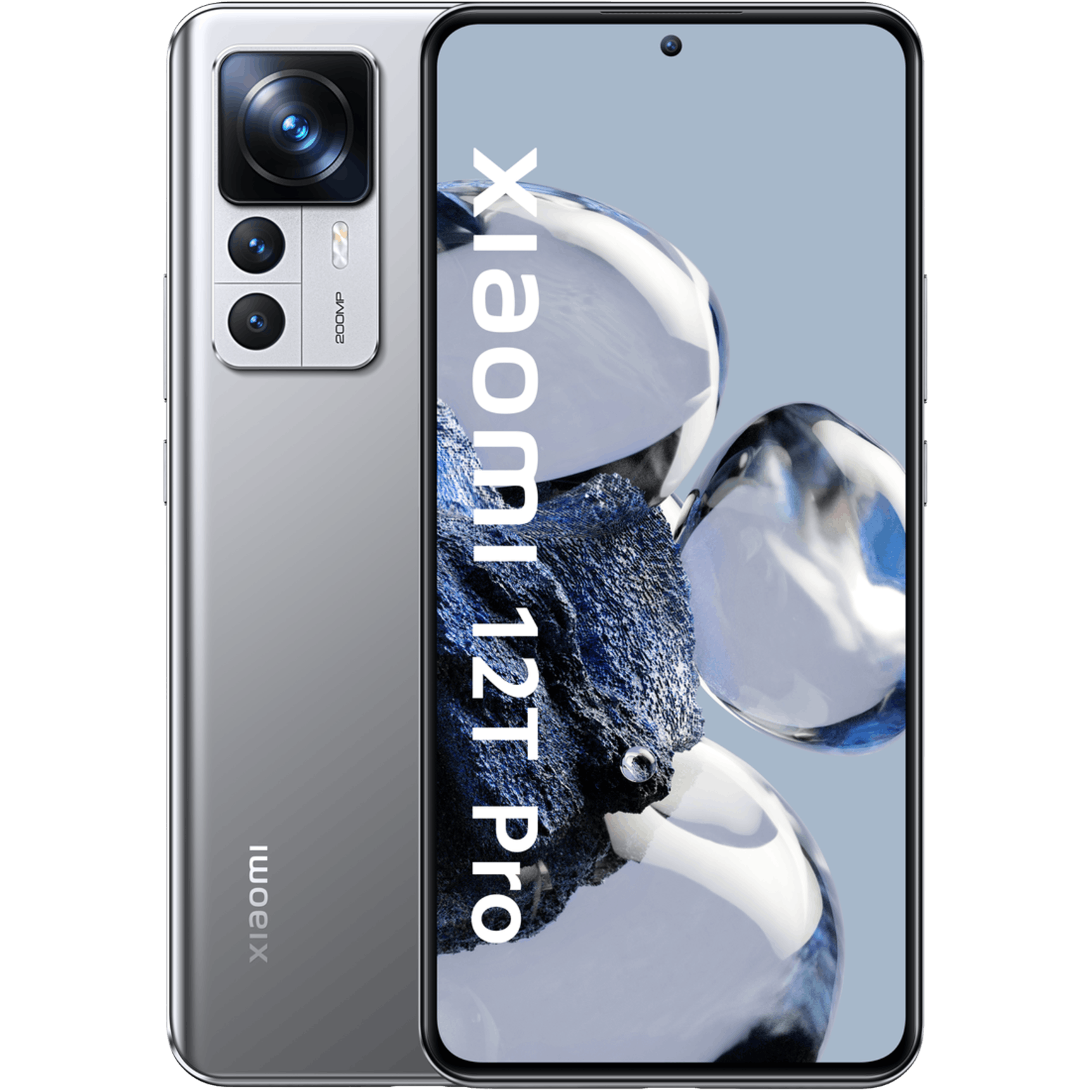 Xiaomi 12T Pro Silver - Voorkant & achterkant