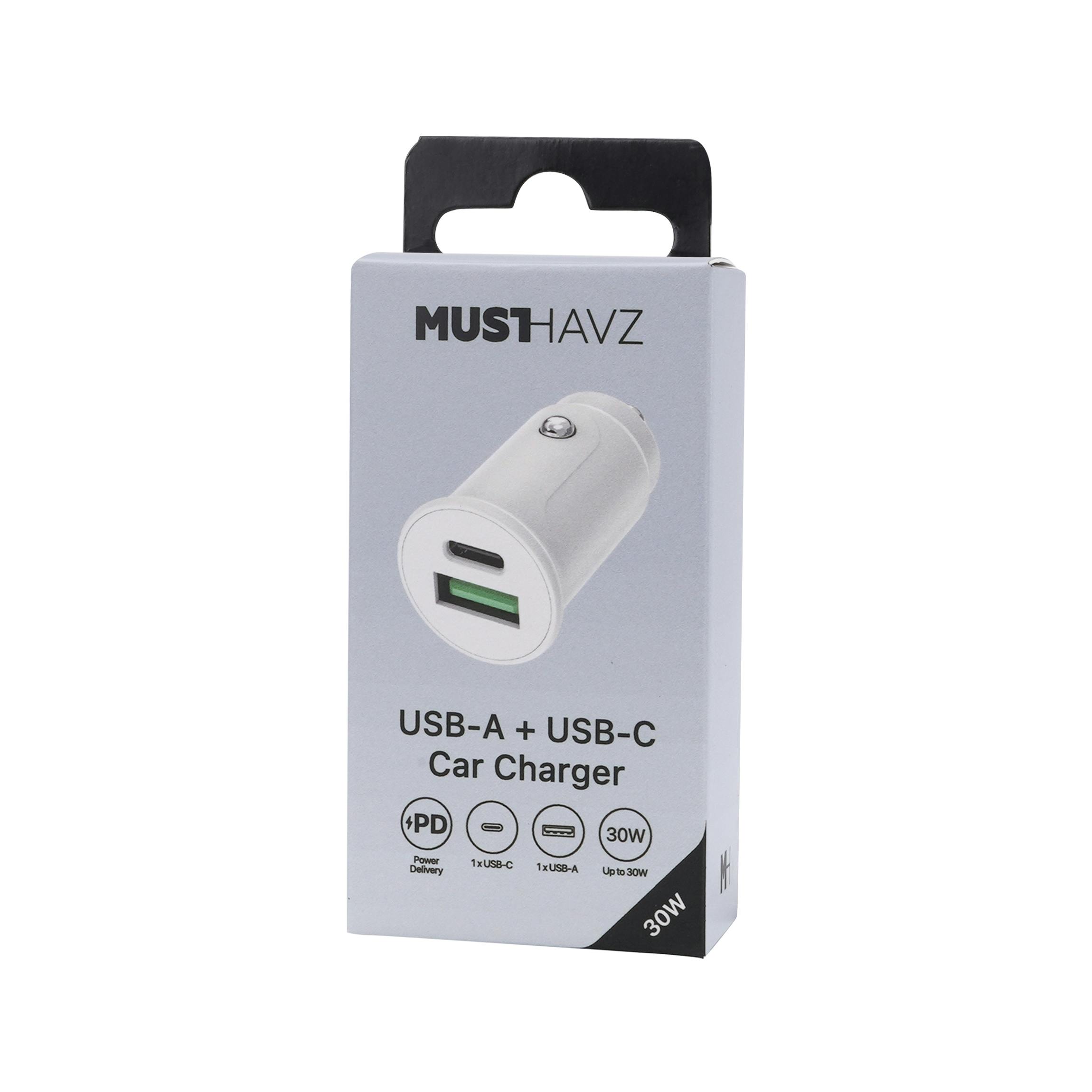 Musthavz to Go Easy USB Autolader 30W Wit