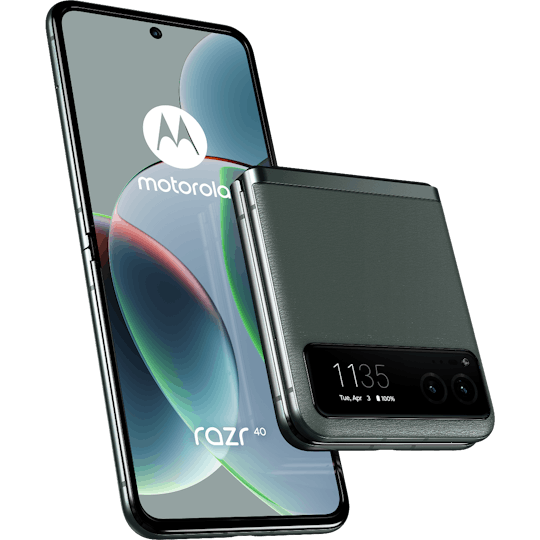 Motorola Razr 40 Sage Green - Voorkant & achterkant