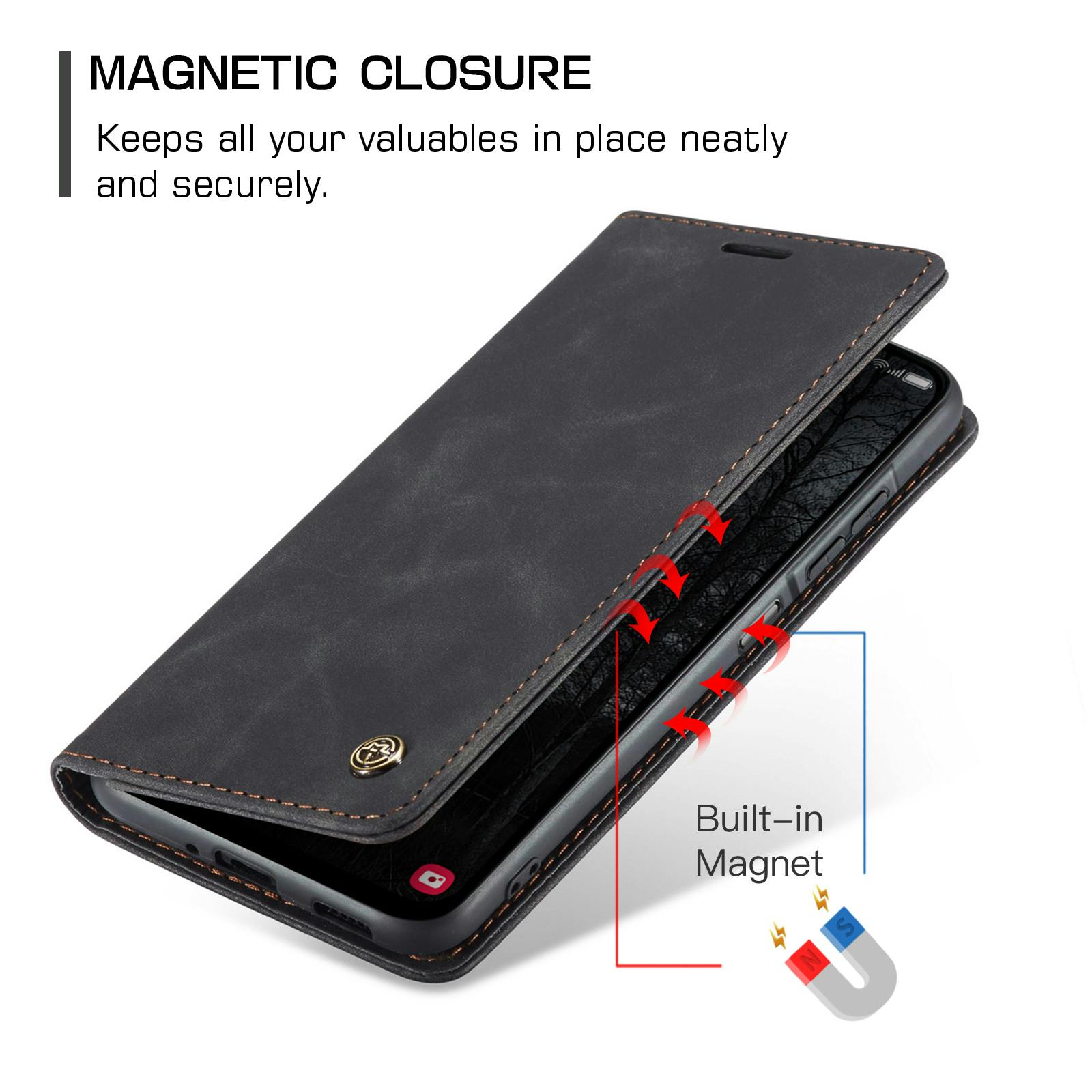 Caseme Samsung Galaxy A37 Business Bookcase Hoesje Zwart