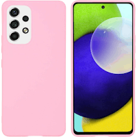 Kees Galaxy A53 Telefoonhoesje Roze - Voorkant