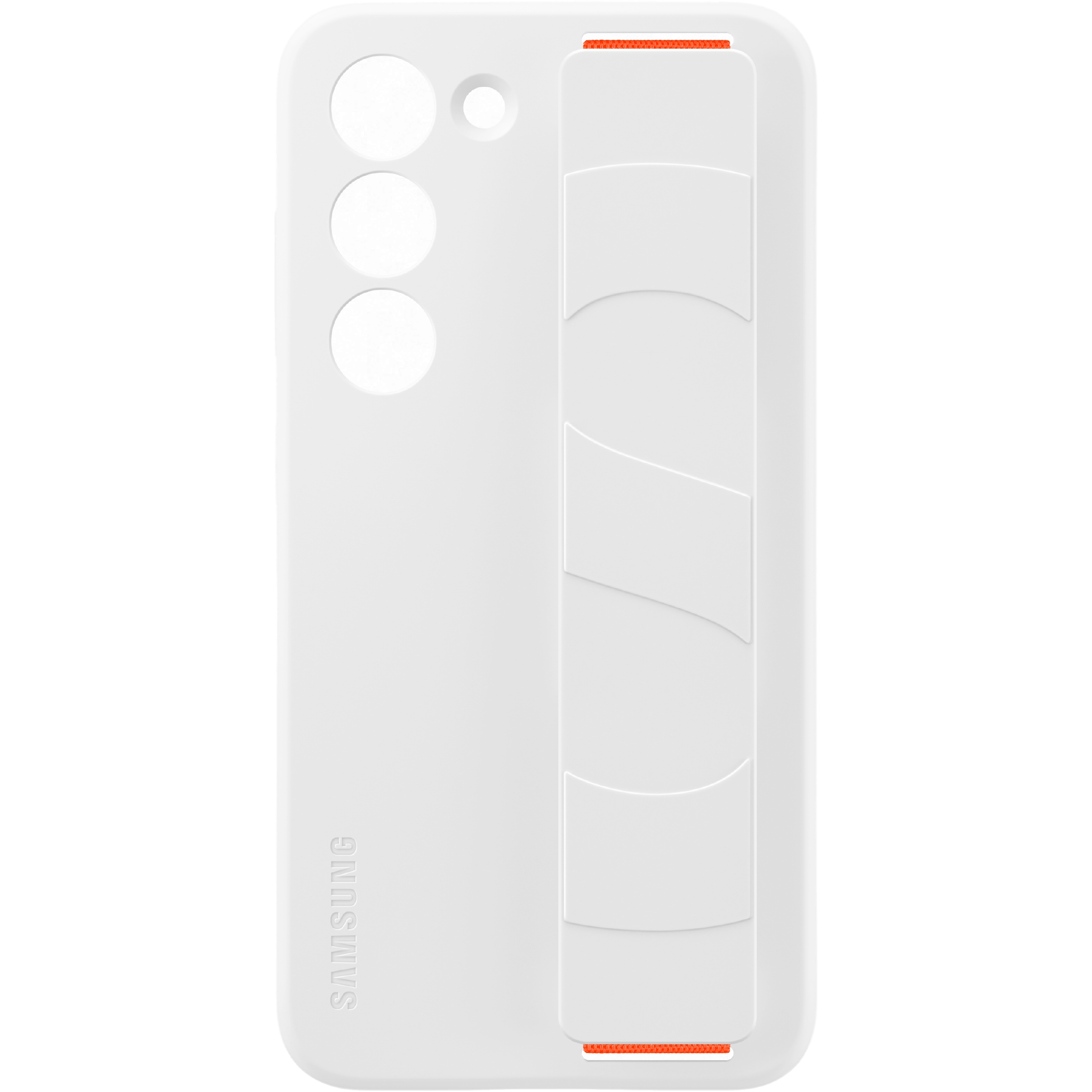 Samsung Galaxy S23 Siliconen Hoesje met Band Wit