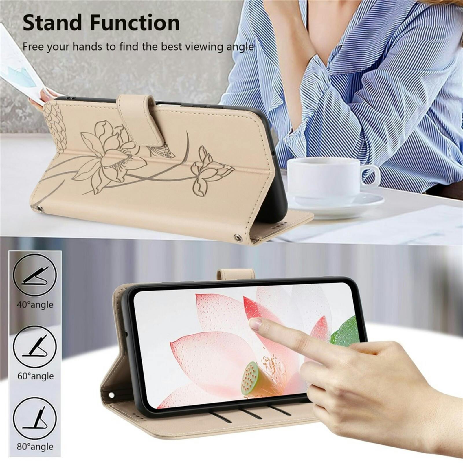 Comfycase Google Pixel 10a Lotus Bookcase Grijs