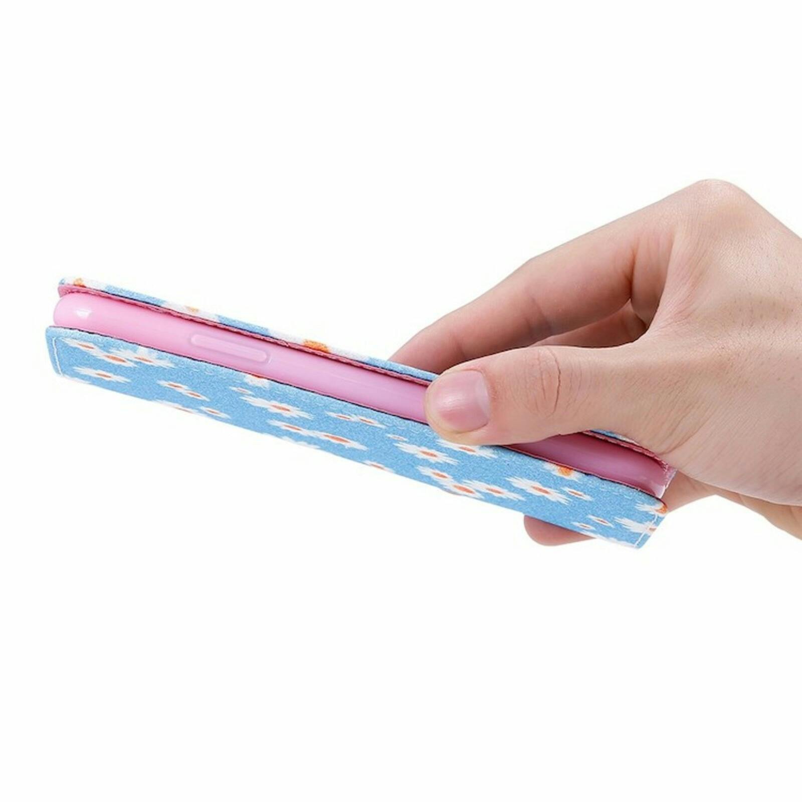 Comfycase Huawei P Smart 2020 Daisy Bookcase Hoesje Blauw