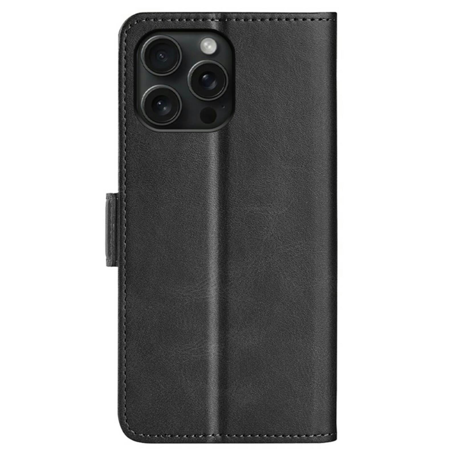 Comfycase Apple iPhone 16 Pro Bookcase Hoesje Zwart