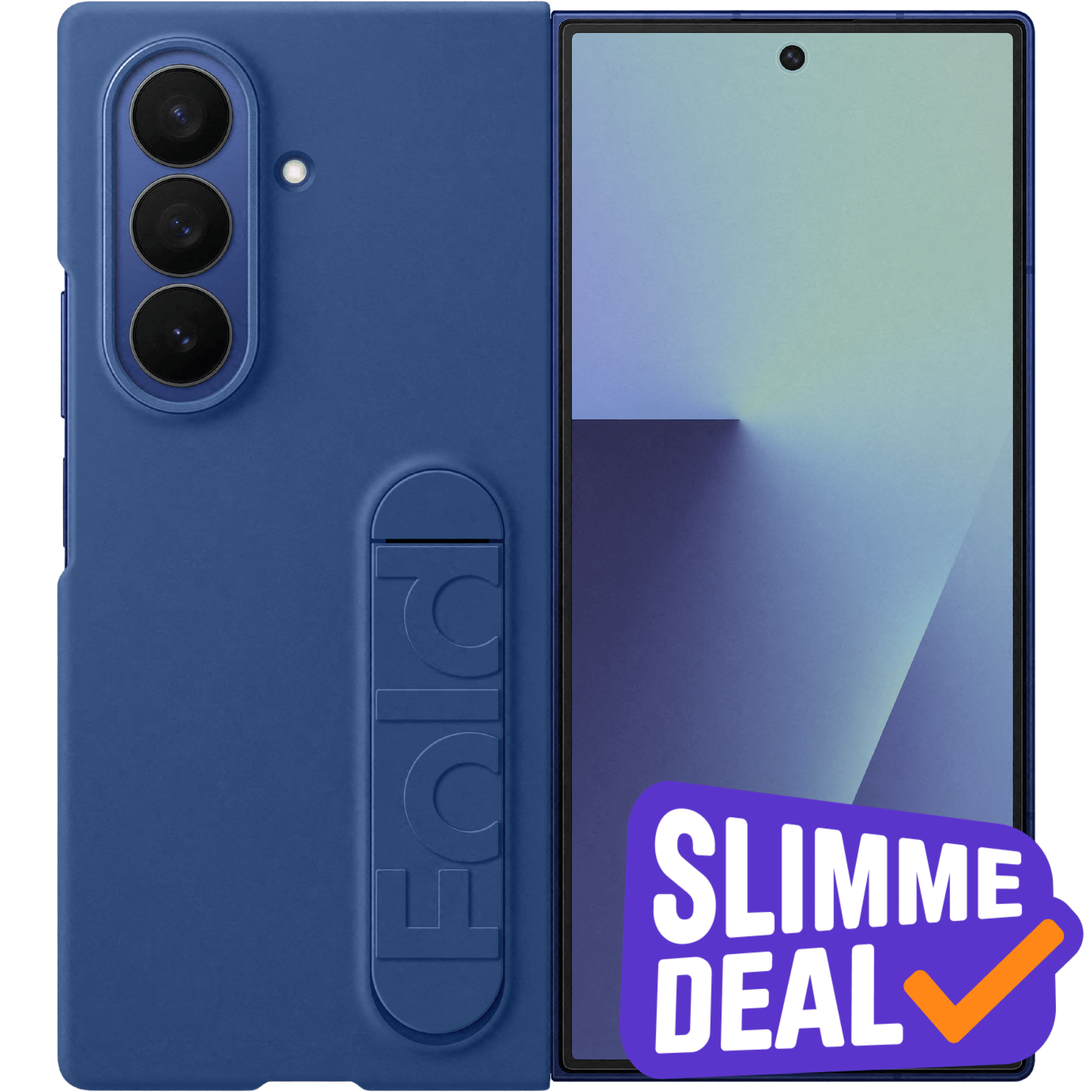 Samsung Galaxy Z Fold7 Siliconen Case Blauw