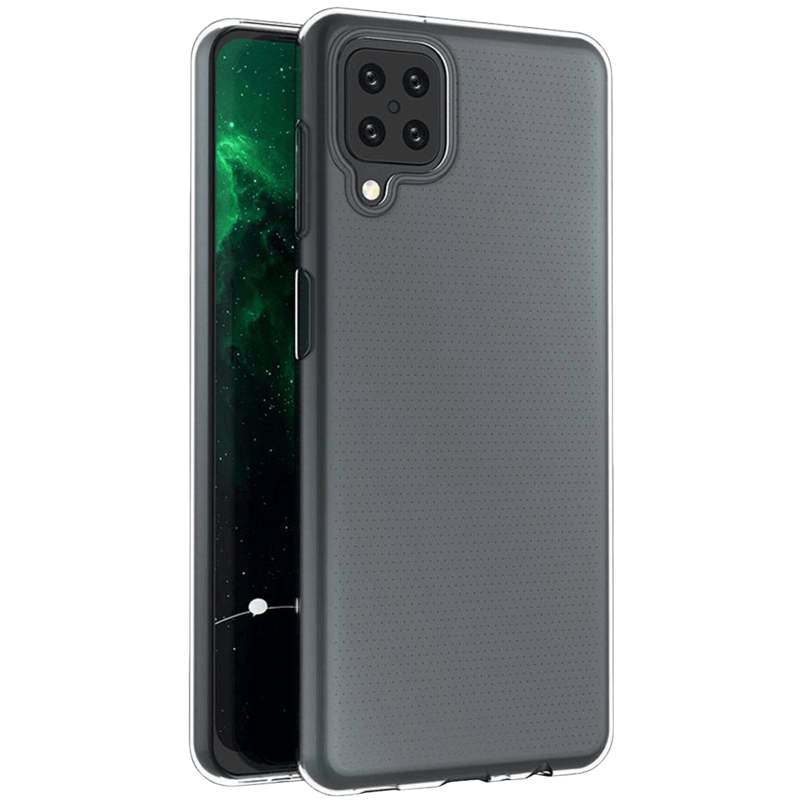 Mocaa Samsung Galaxy A12 Slank Telefoonhoesje Transparant