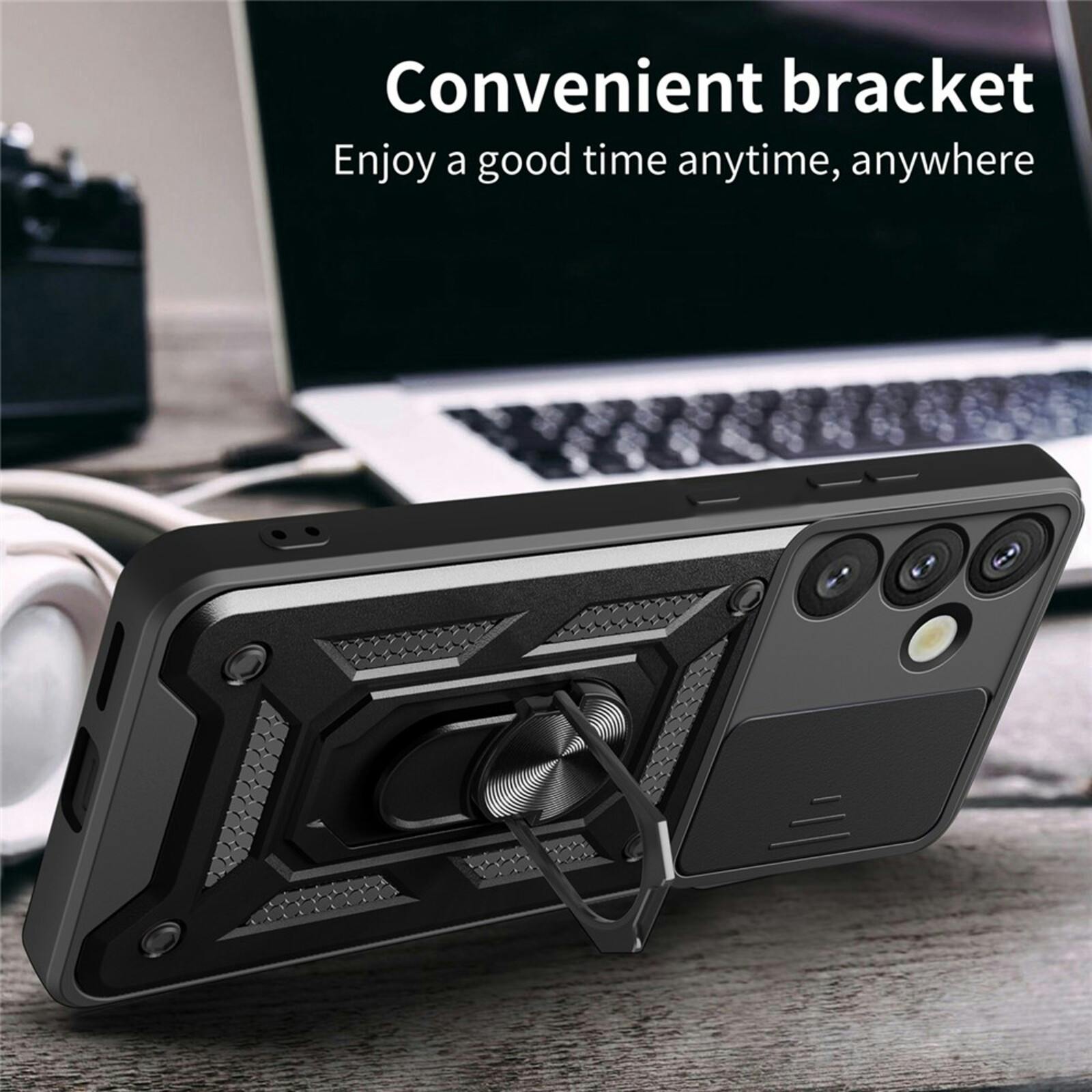 CaseBody Samsung Galaxy S25 Shield Hoesje Zwart