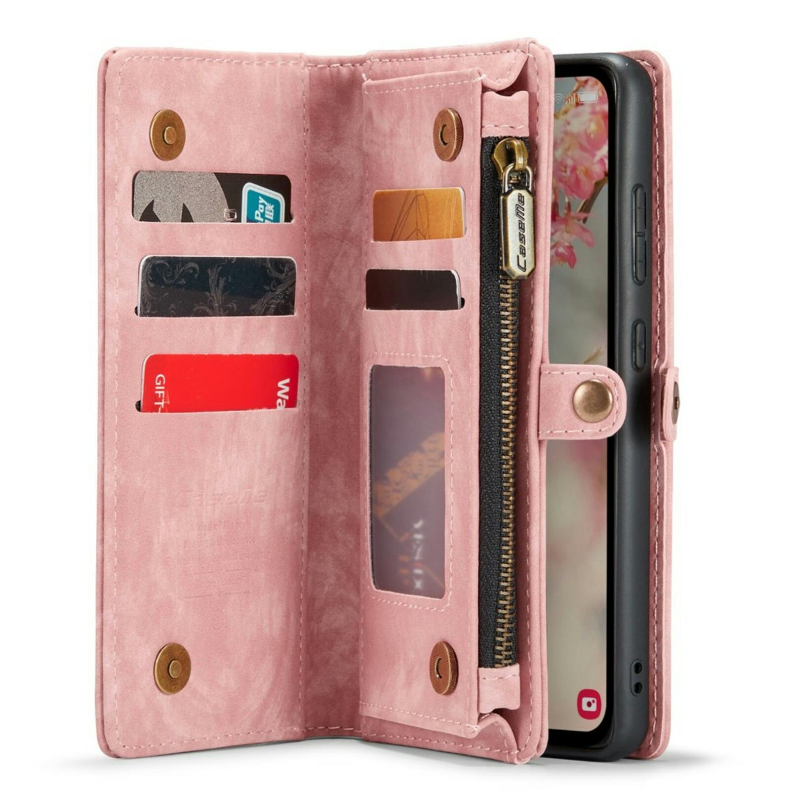 Caseme Samsung A55 Vintage Wallet Hoesje Roze