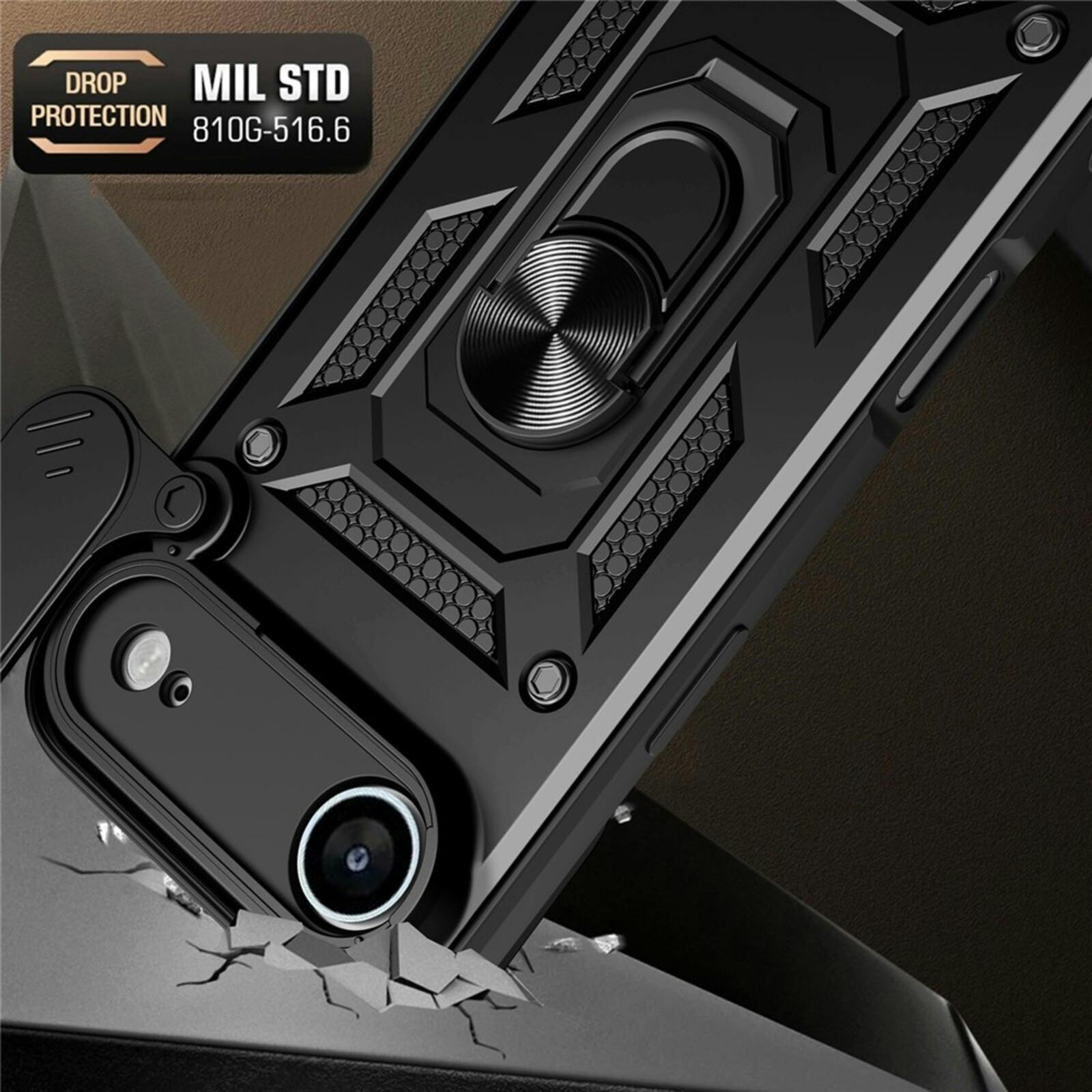 CaseBody Apple iPhone 17 Air Shield Case met Camera-schuif Zwart