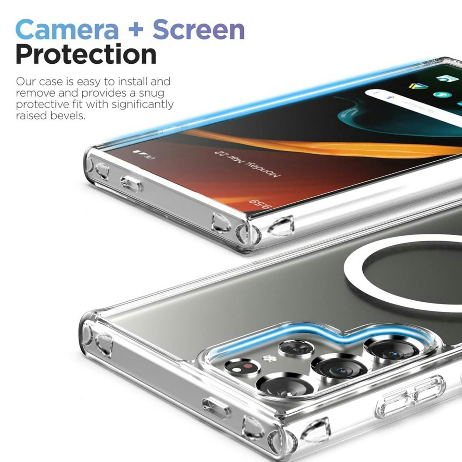 Vili Samsung Galaxy S24 Ultra MAG-C Premium Cover Transparant