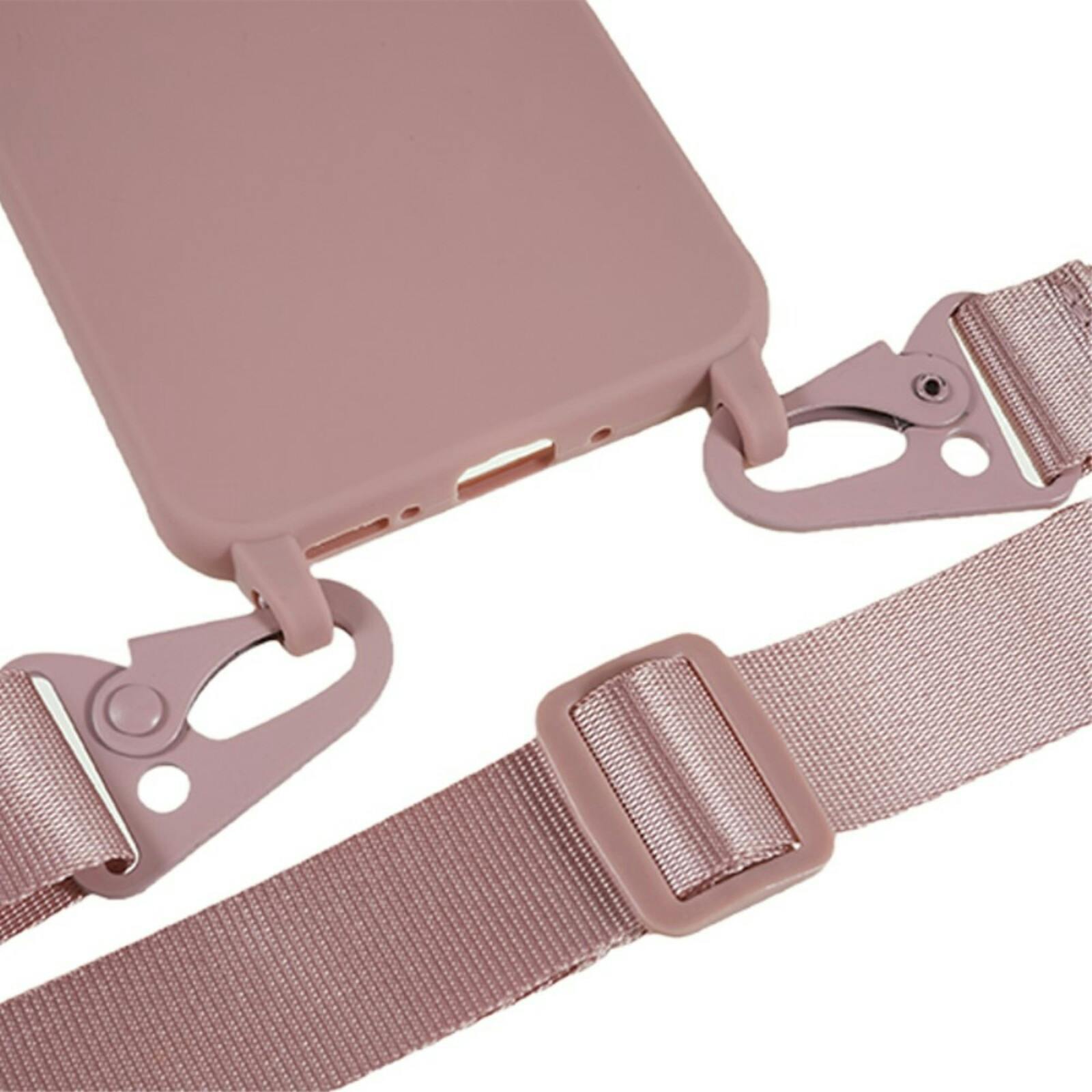 Mocaa Samsung Galaxy A35 Hoesje met Verstelbaar Koord Roze