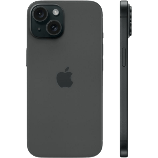 Apple iPhone 15 Plus Black - Zijkant