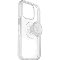 Otterbox Otter + Pop iPhone 14 Pro Symmetry Hoesje Transparant - Voorkant