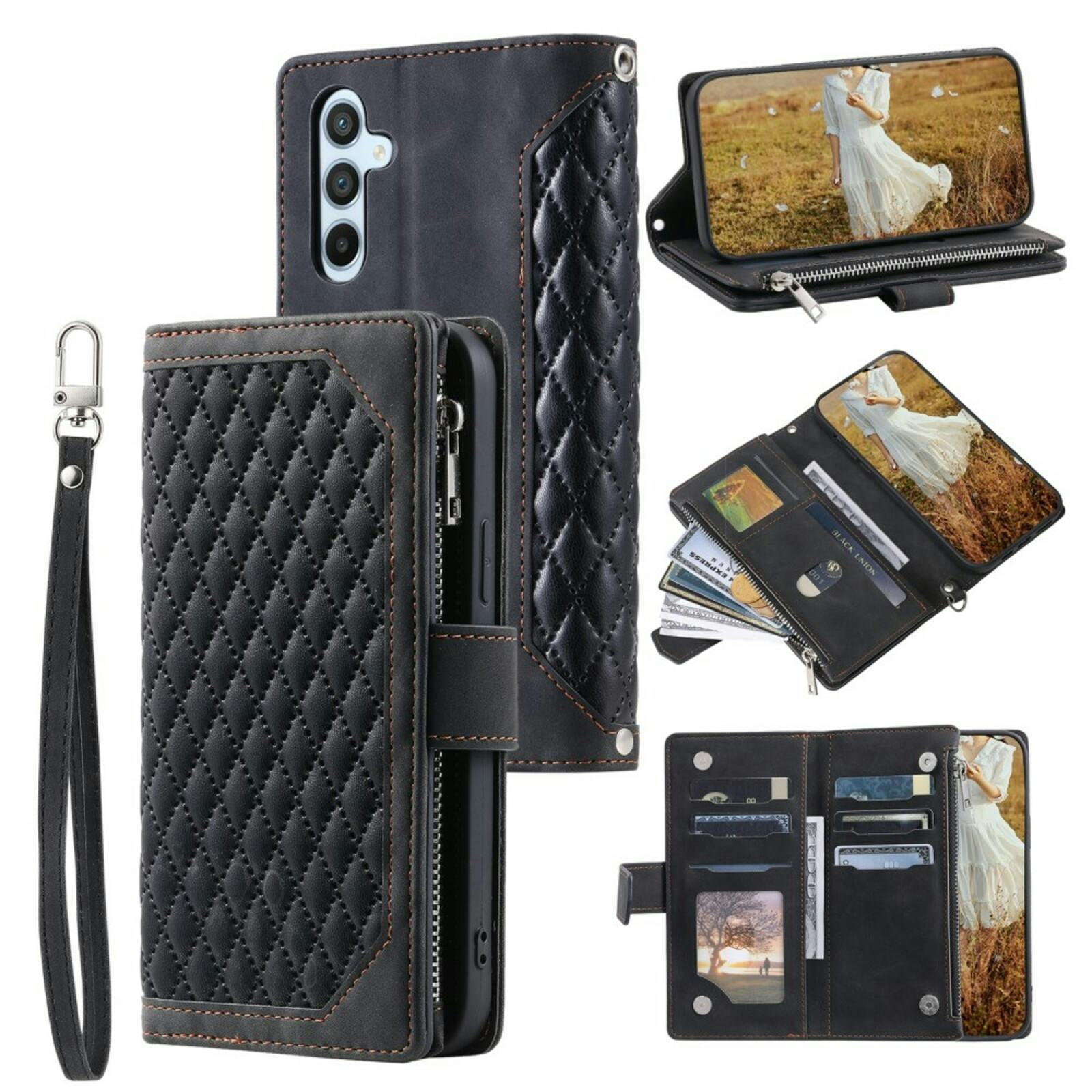 TwoTone Samsung Galaxy S24 FE Wallet Hoesje Zwart