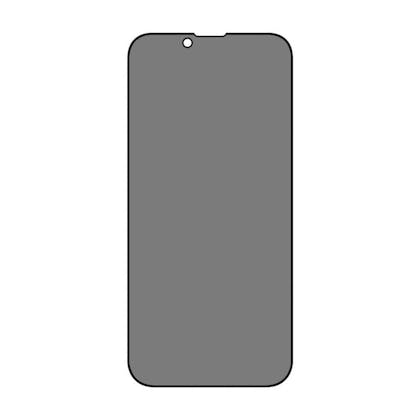 Just in Case iPhone 14 Gehard Glazen Privacy Screenprotector Transparant Zwart